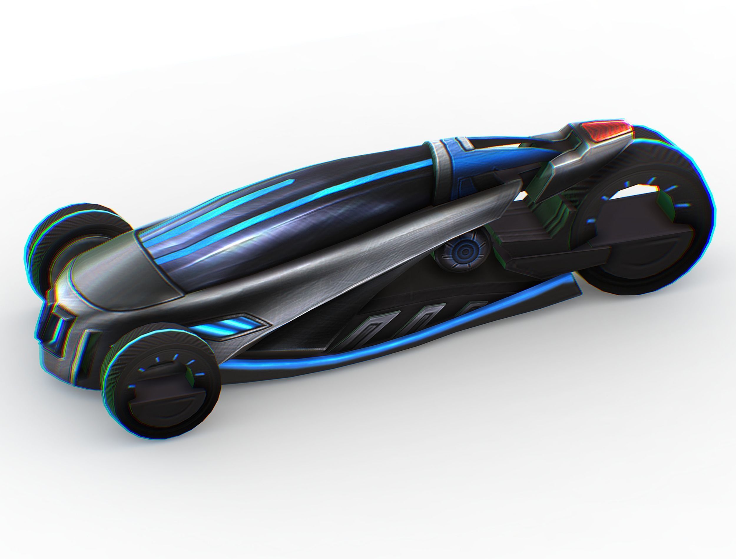 Cartoon Toy AR Racing Car Low-poly 3D model_20