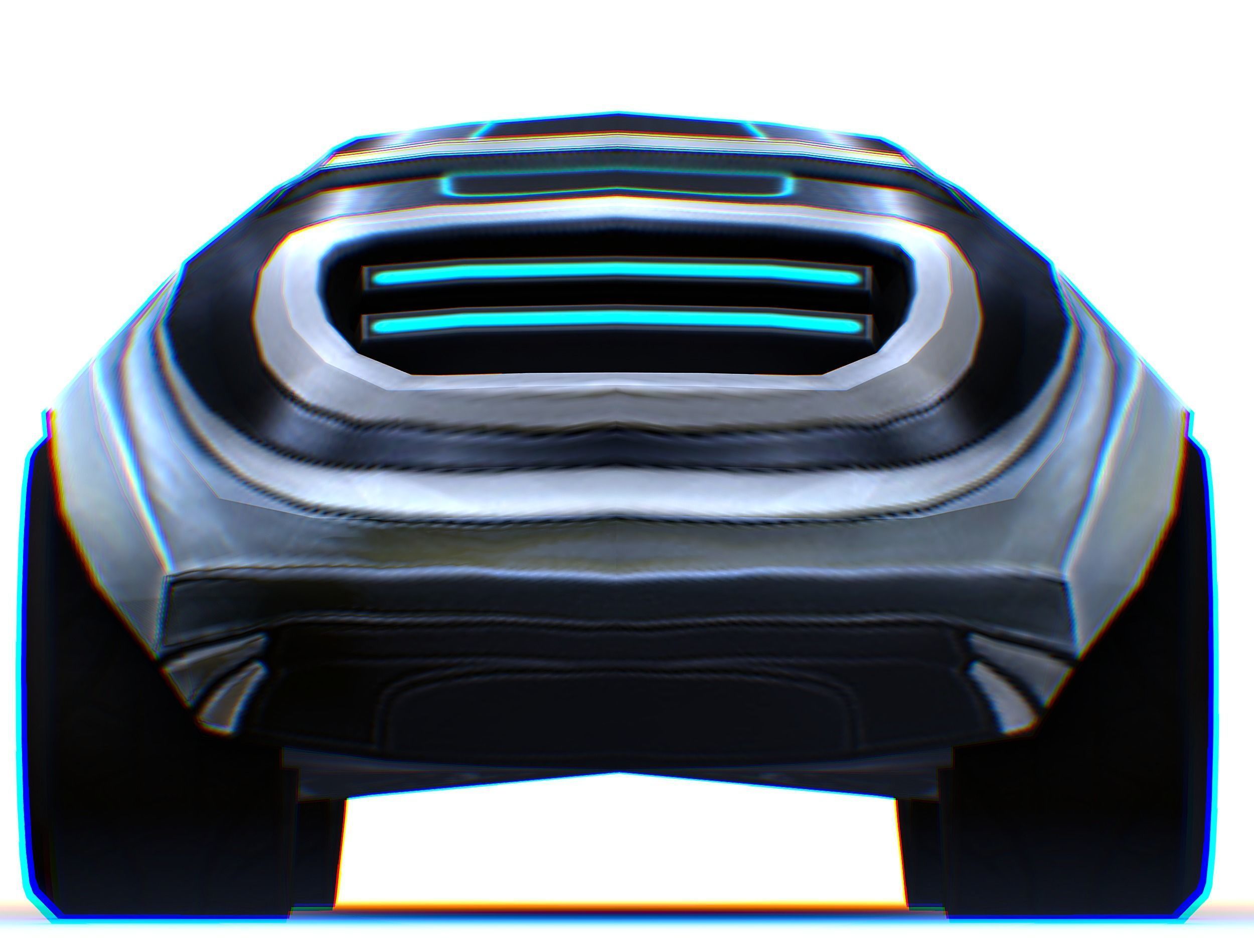 Cartoon Toy AR Racing Car Low-poly 3D model_26