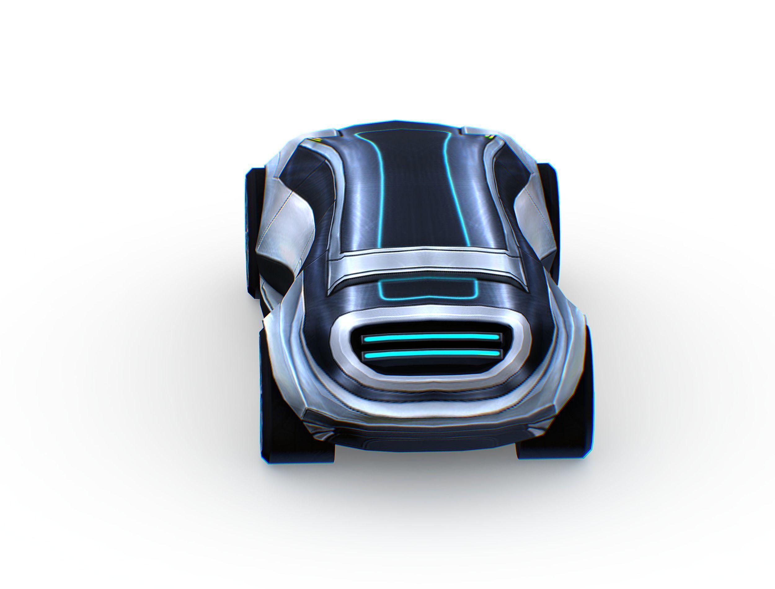 Cartoon Toy AR Racing Car Low-poly 3D model_16