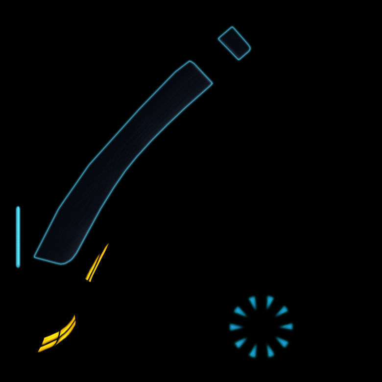 Cartoon Toy AR Racing Car Low-poly 3D model_36