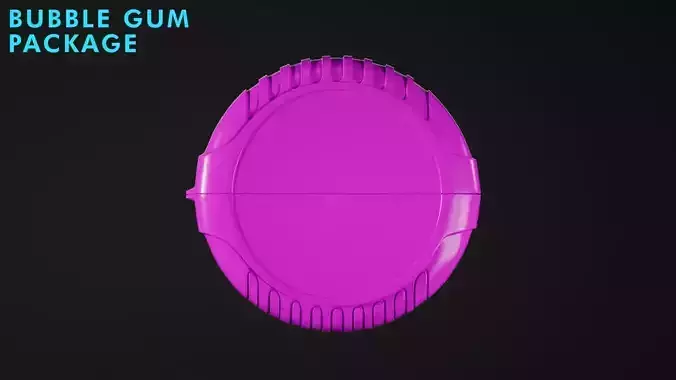 Bubble Gum Package Box Hubba Bubba 3D Model