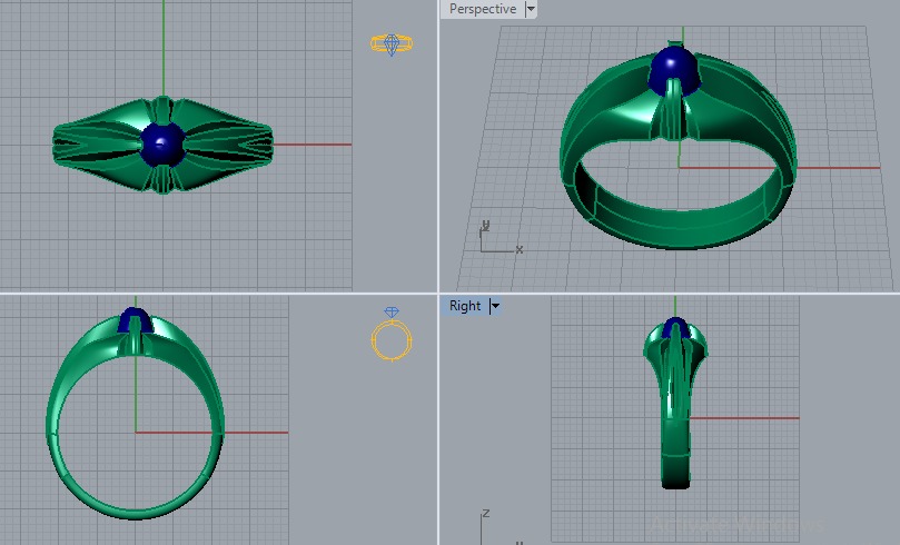 Rings  3D print model_5