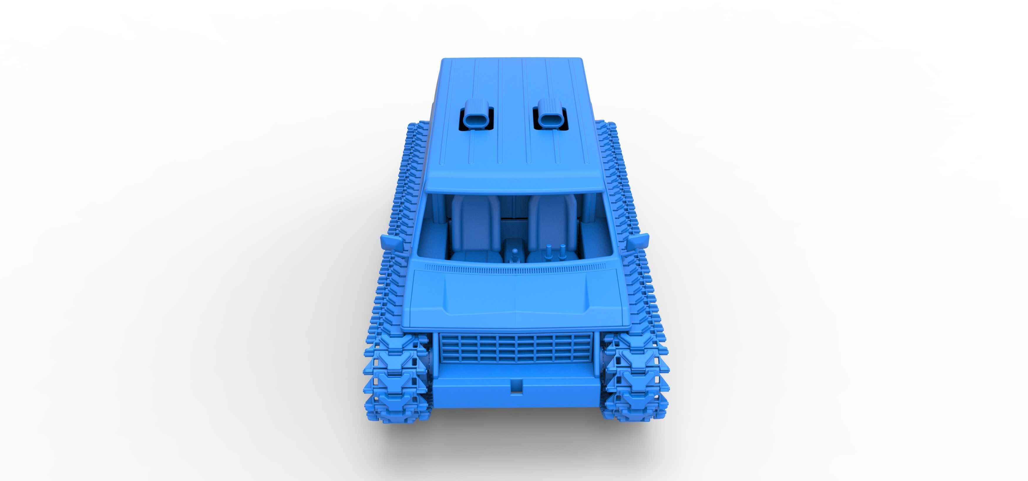 Vintage Monster tank Version 5 Scale 1 to 25 3D print model_36