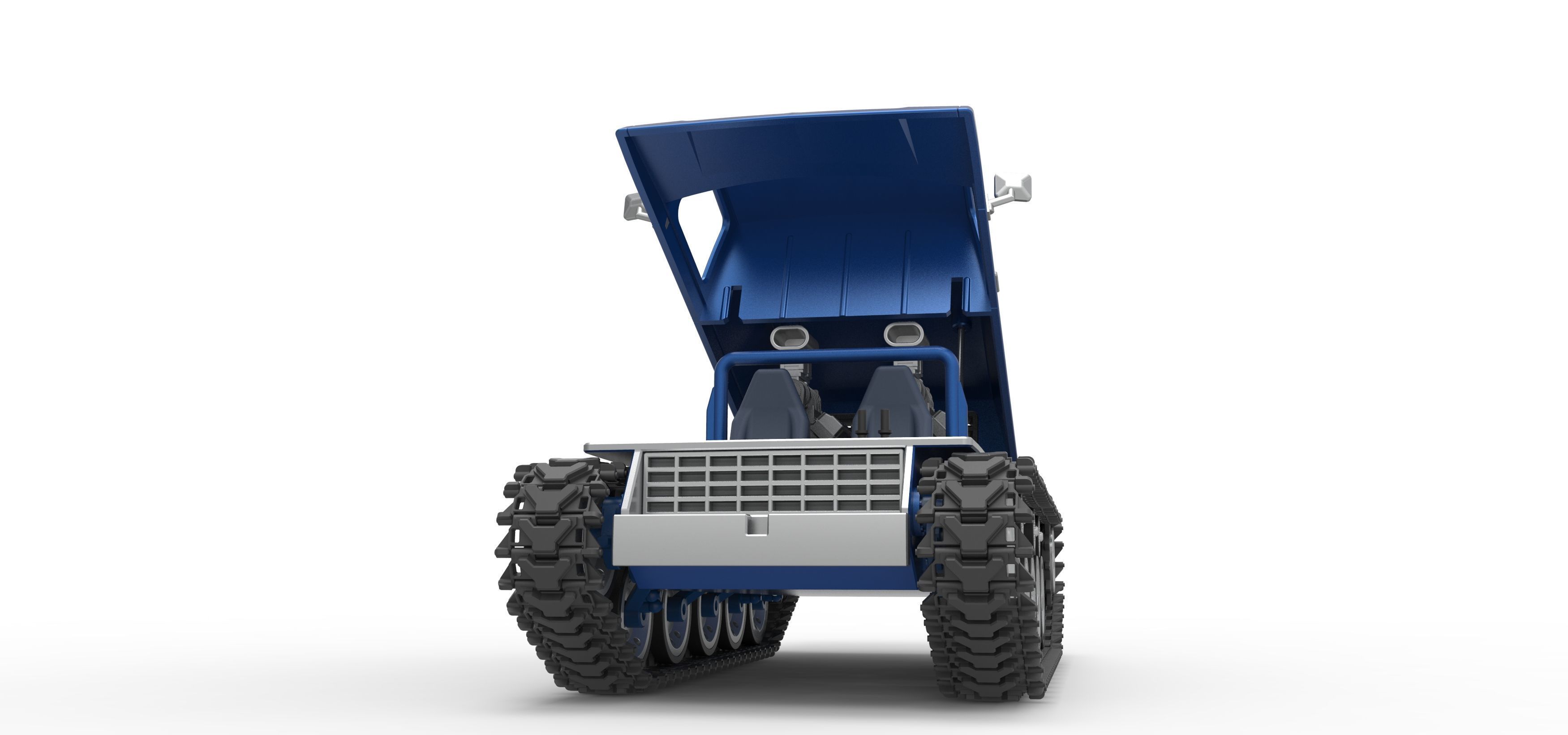 Vintage Monster tank Version 5 Scale 1 to 25 3D print model_24