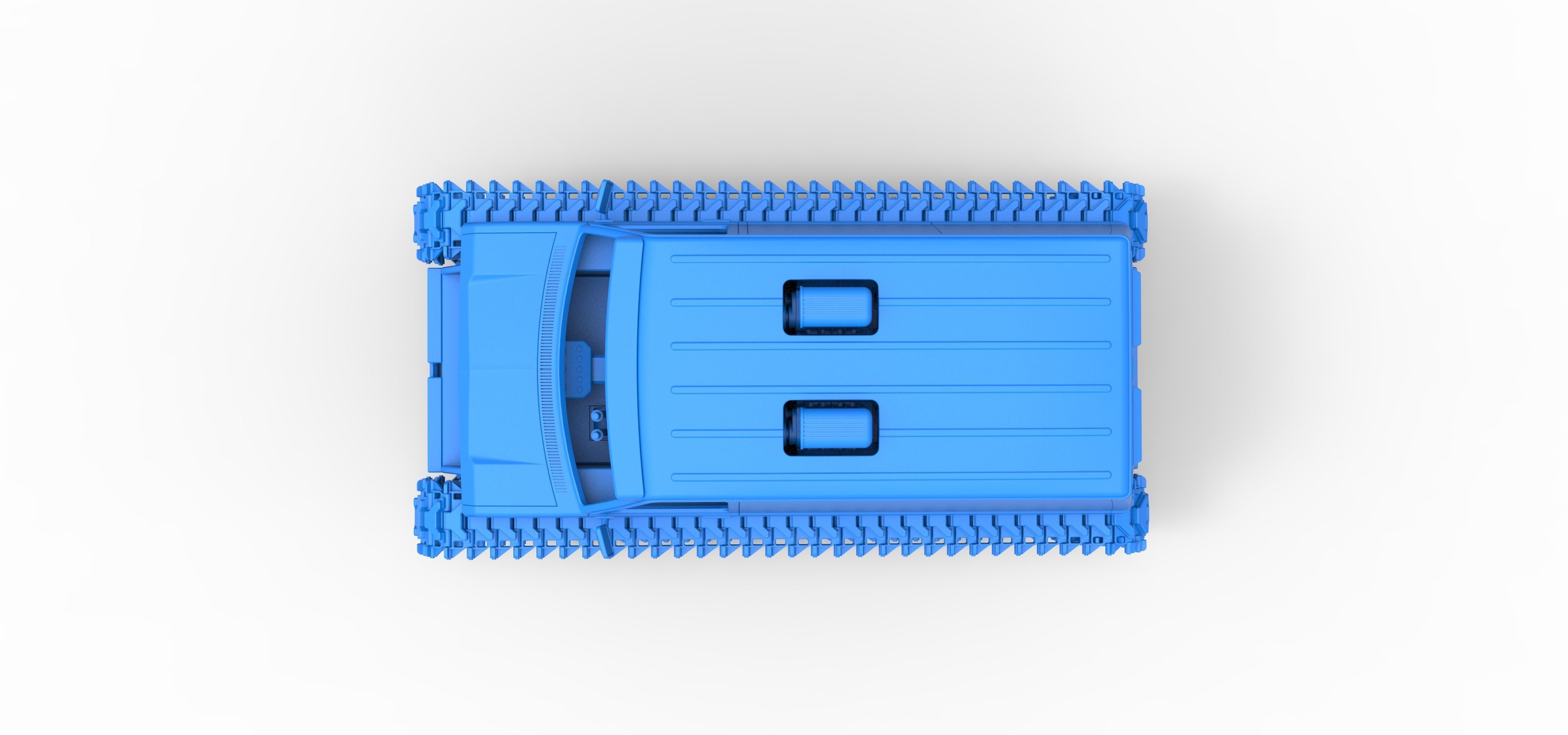 Vintage Monster tank Version 5 Scale 1 to 25 3D print model_39