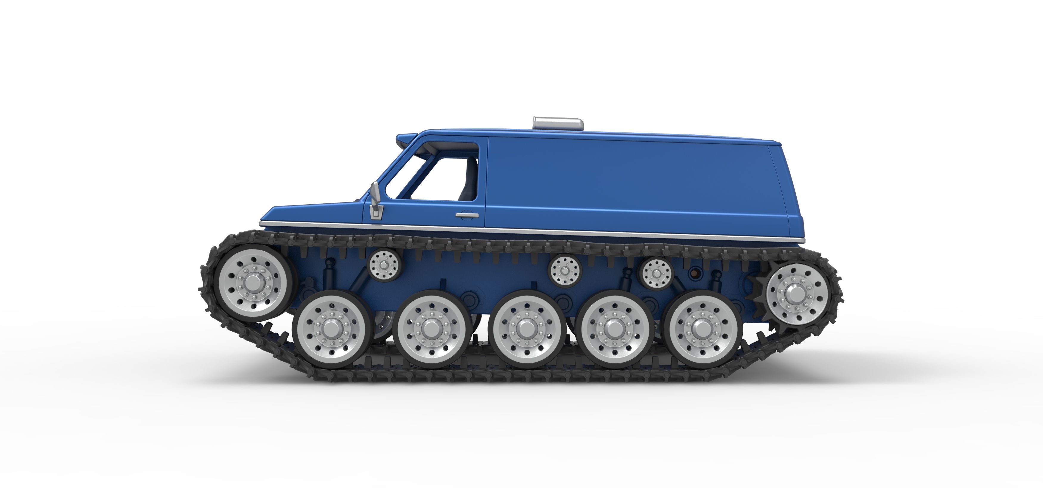 Vintage Monster tank Version 5 Scale 1 to 25 3D print model_9