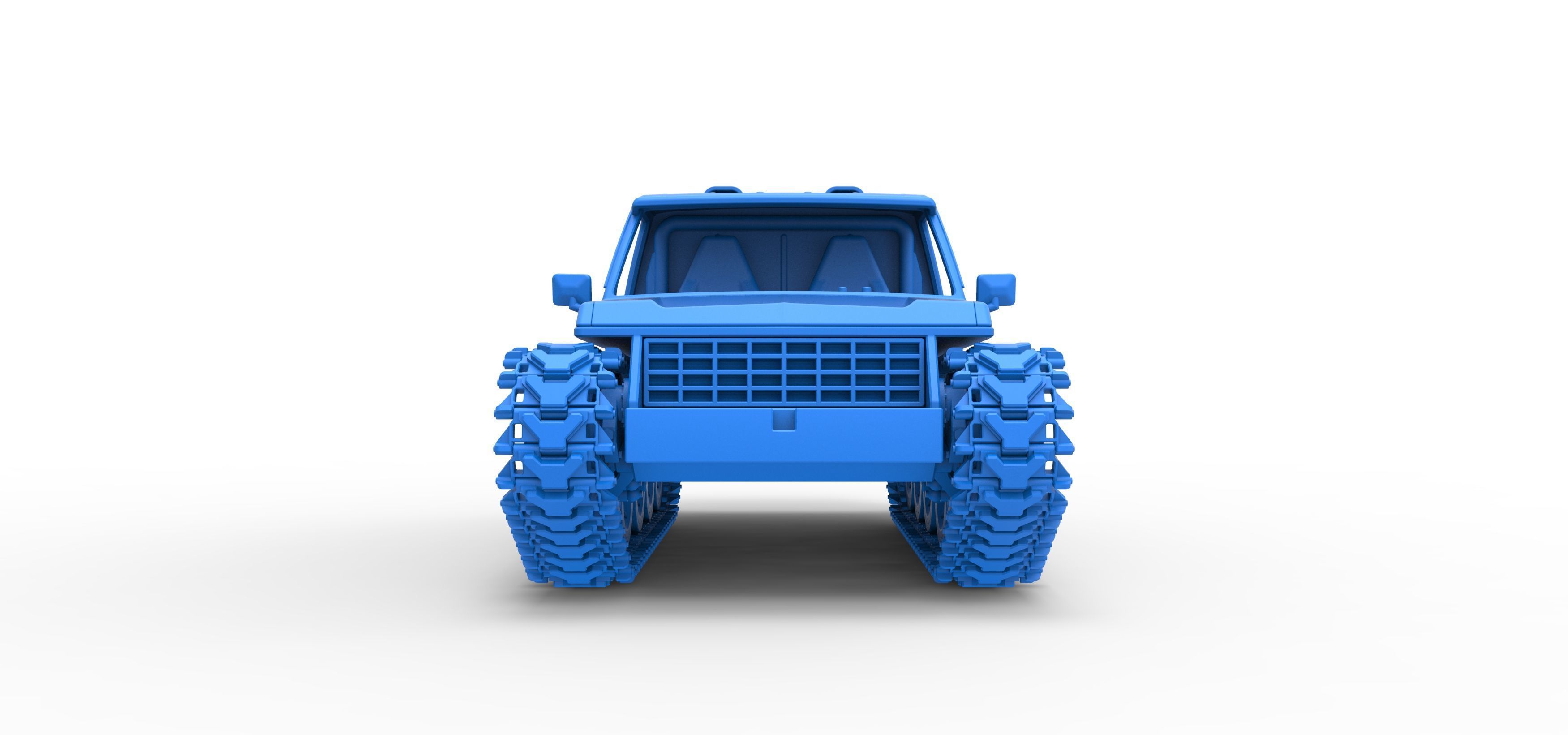 Vintage Monster tank Version 5 Scale 1 to 25 3D print model_35