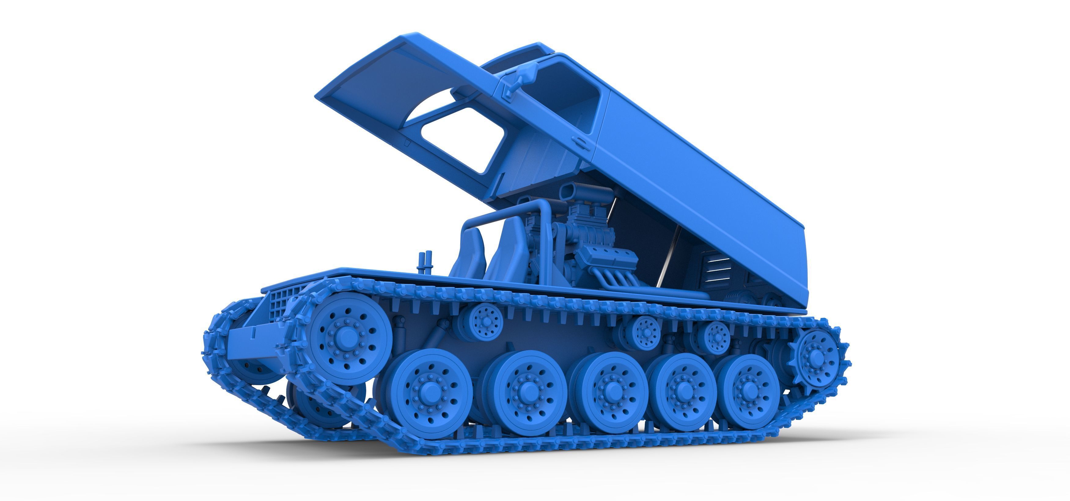 Vintage Monster tank Version 5 Scale 1 to 25 3D print model_47