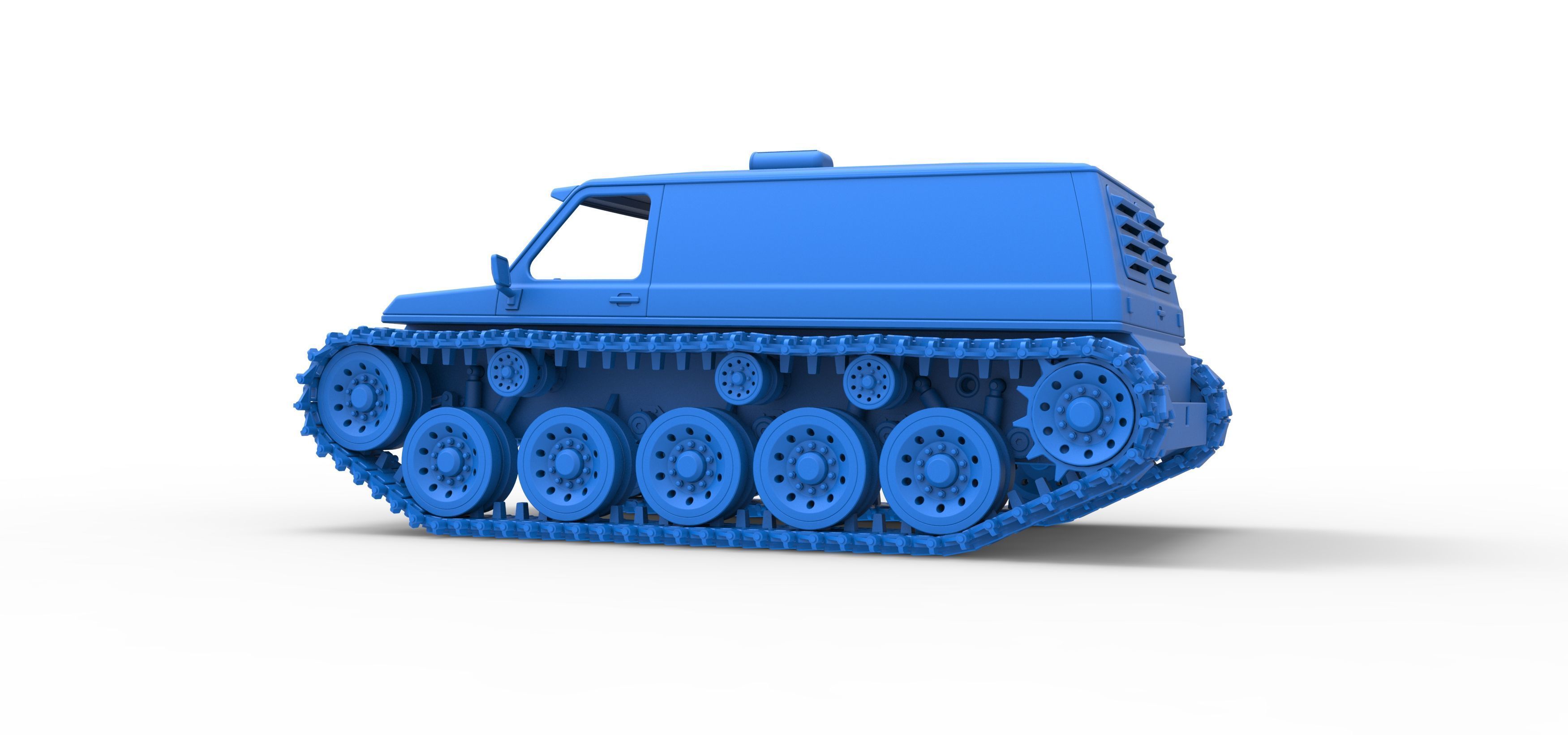 Vintage Monster tank Version 5 Scale 1 to 25 3D print model_41