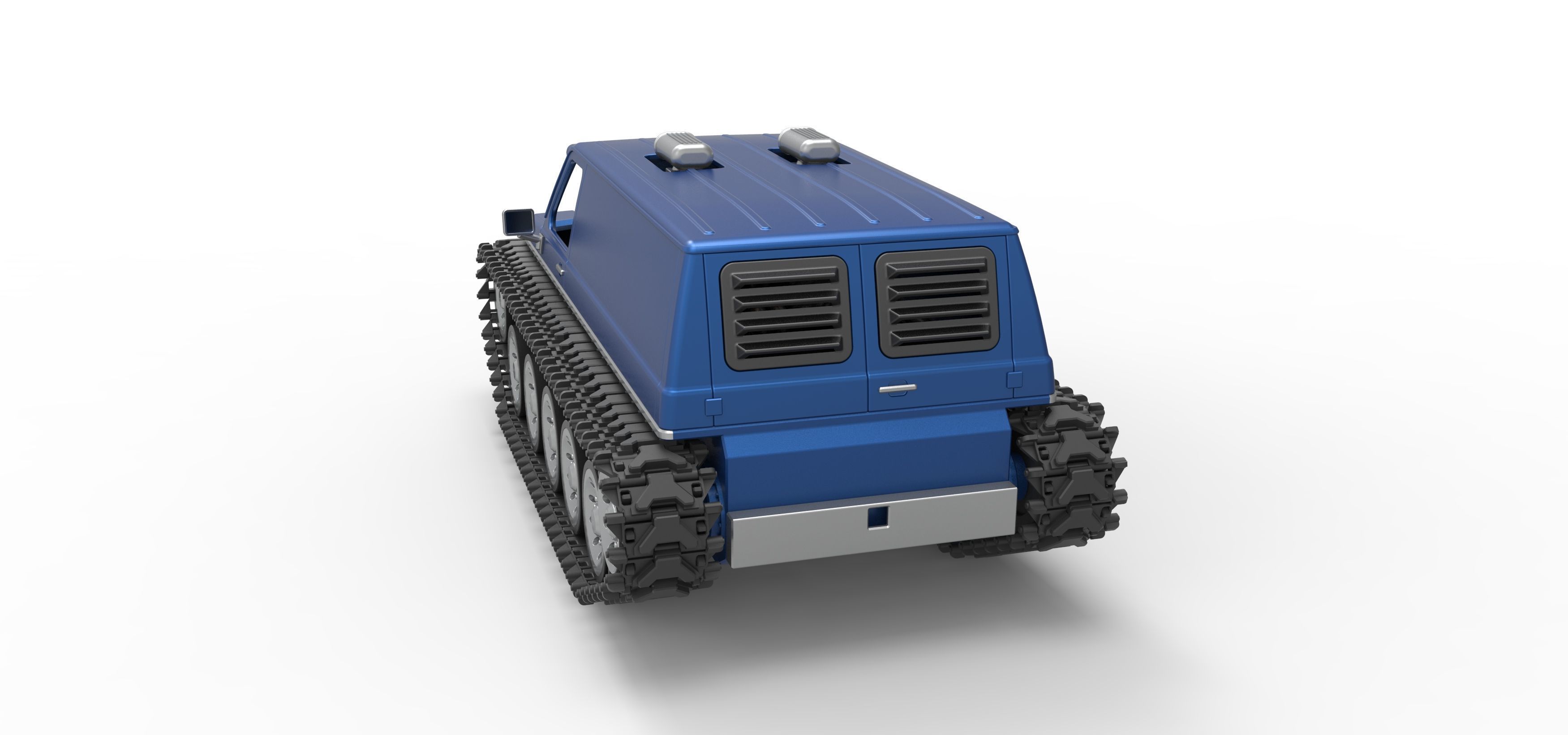 Vintage Monster tank Version 5 Scale 1 to 25 3D print model_14