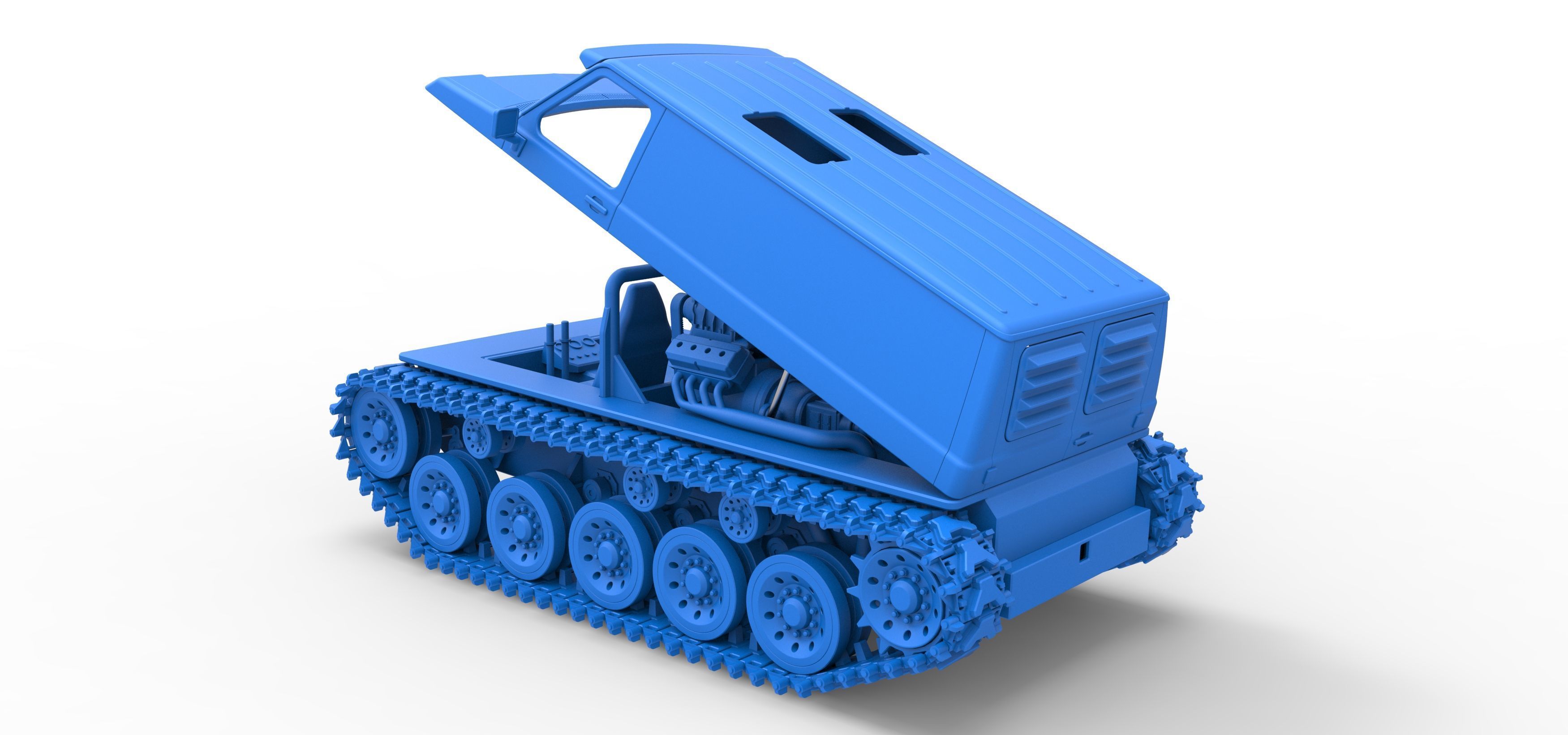 Vintage Monster tank Version 5 Scale 1 to 25 3D print model_56
