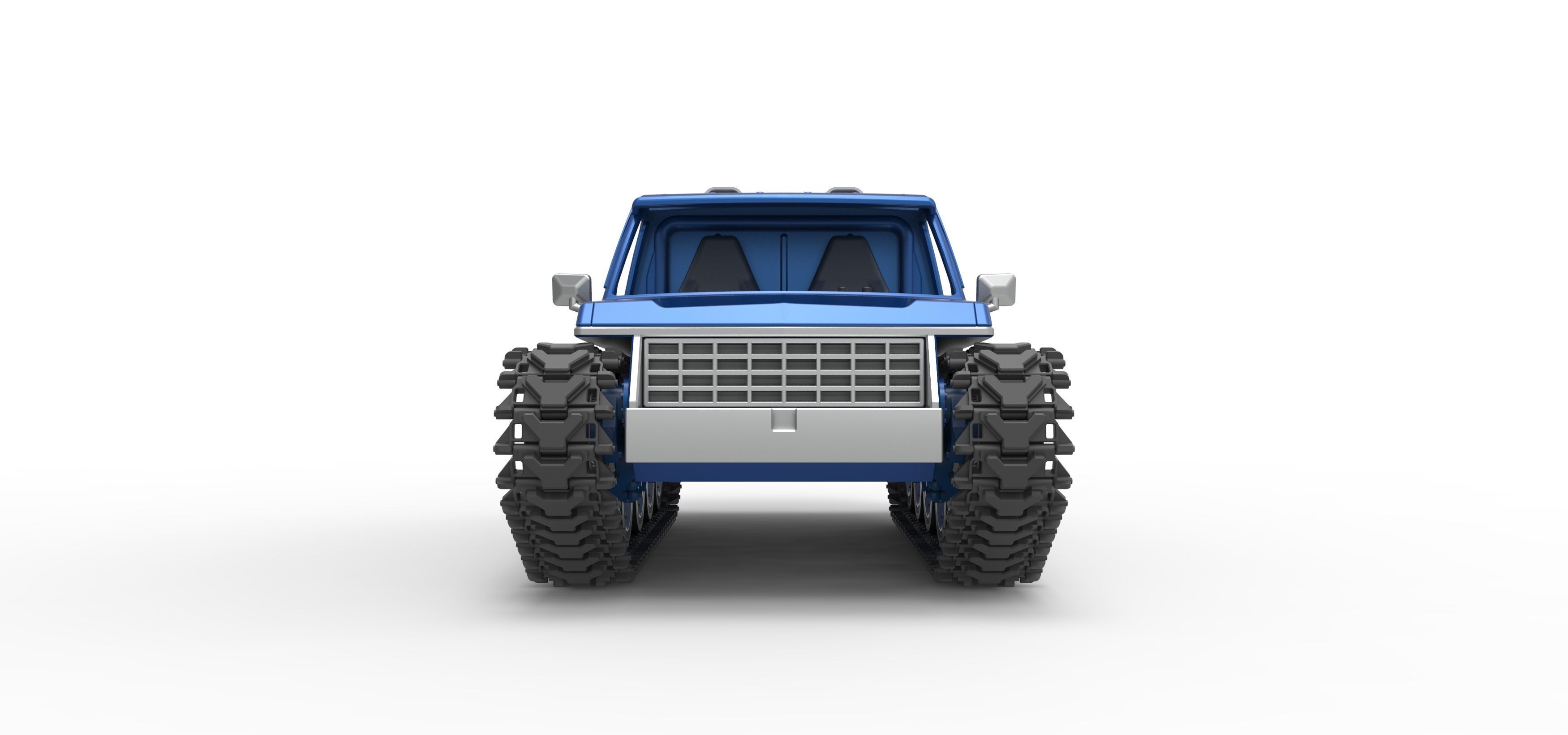 Vintage Monster tank Version 5 Scale 1 to 25 3D print model_7