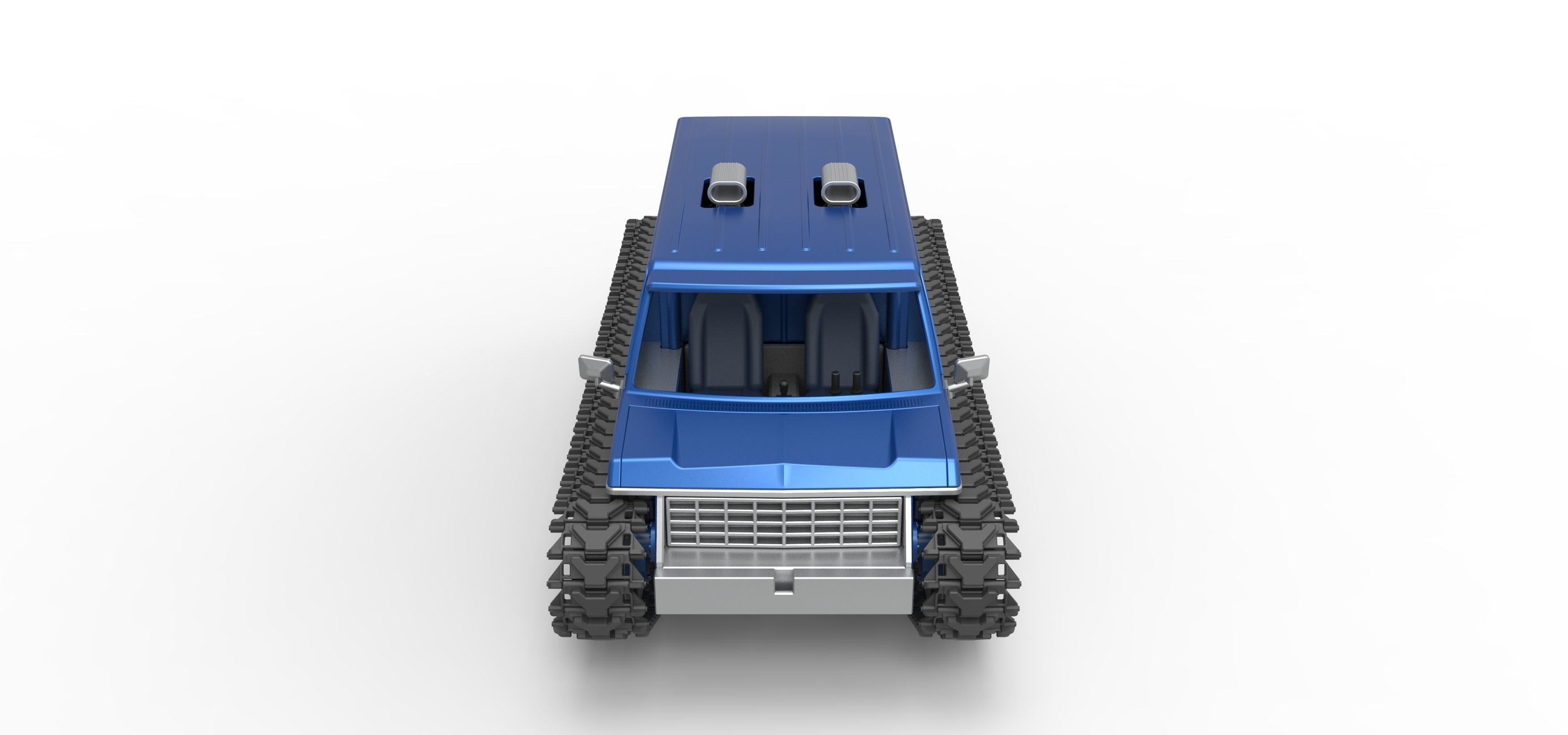 Vintage Monster tank Version 5 Scale 1 to 25 3D print model_8