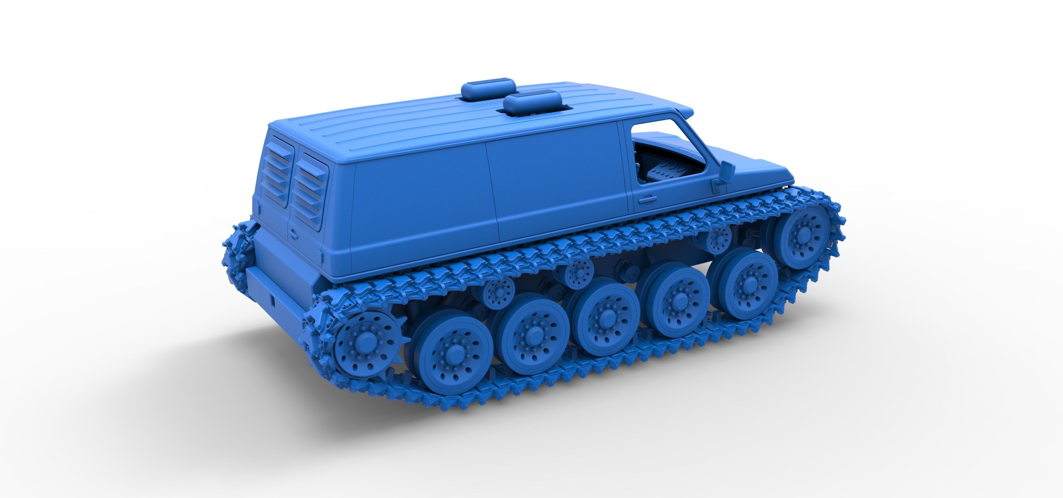 Vintage Monster tank Version 5 Scale 1 to 25 3D print model_53