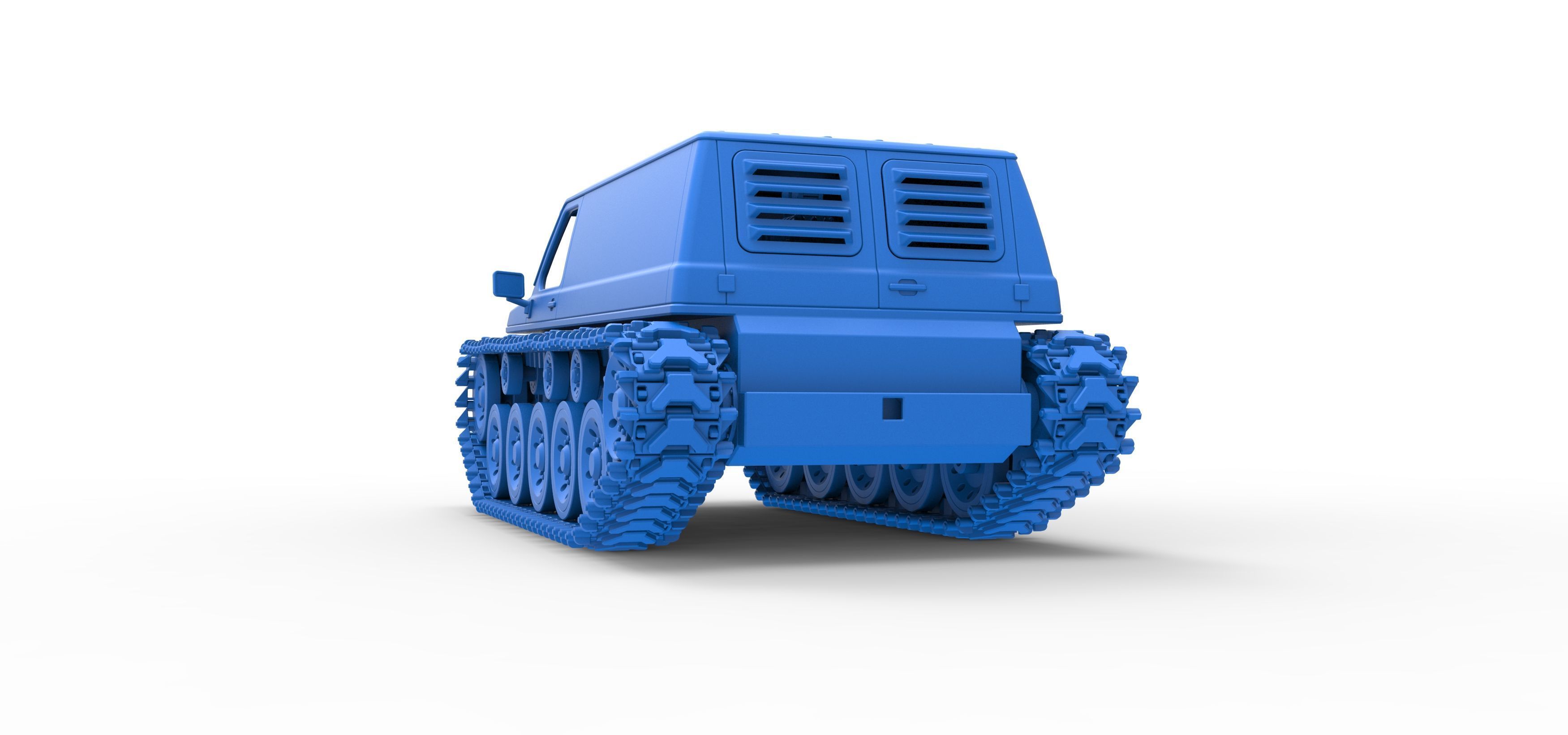 Vintage Monster tank Version 5 Scale 1 to 25 3D print model_43