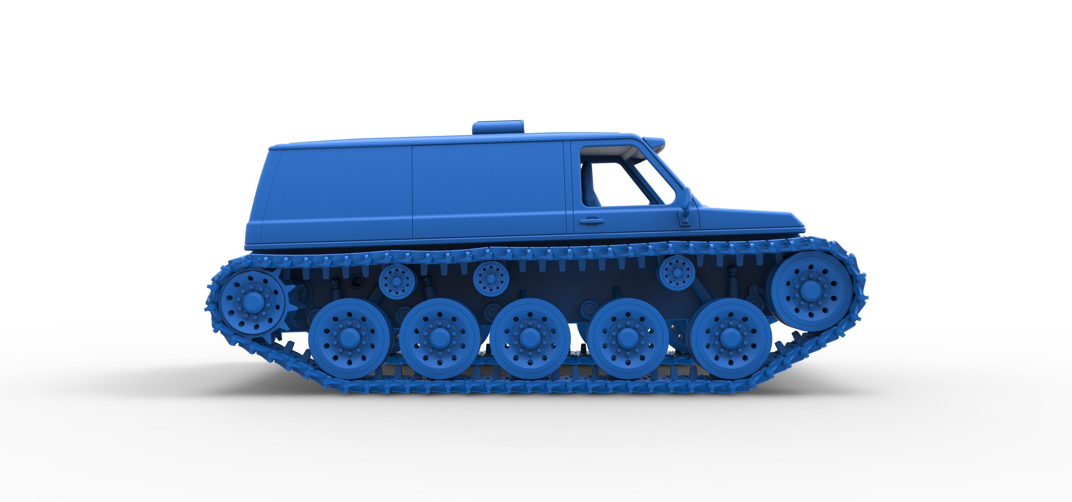 Vintage Monster tank Version 5 Scale 1 to 25 3D print model_54