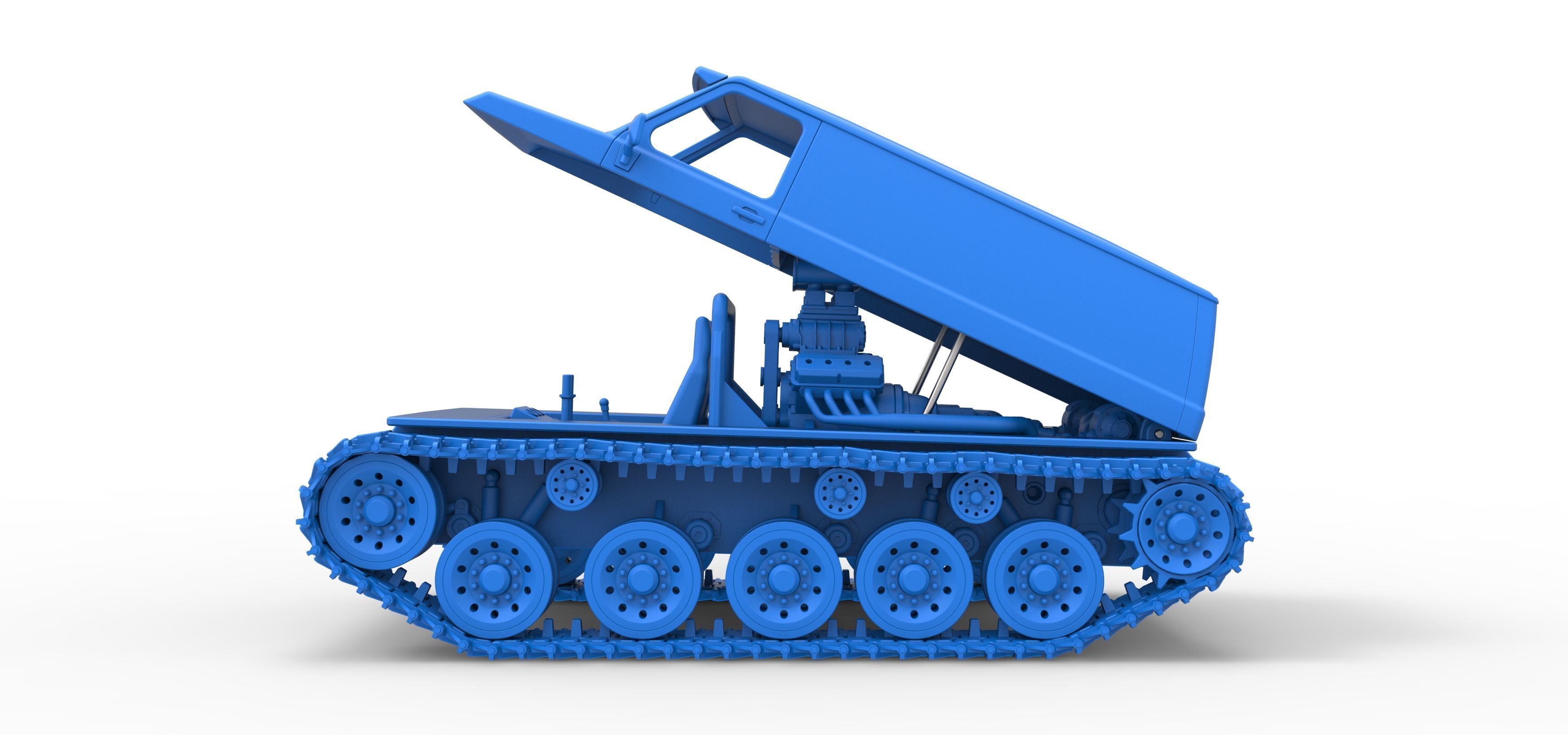 Vintage Monster tank Version 5 Scale 1 to 25 3D print model_51