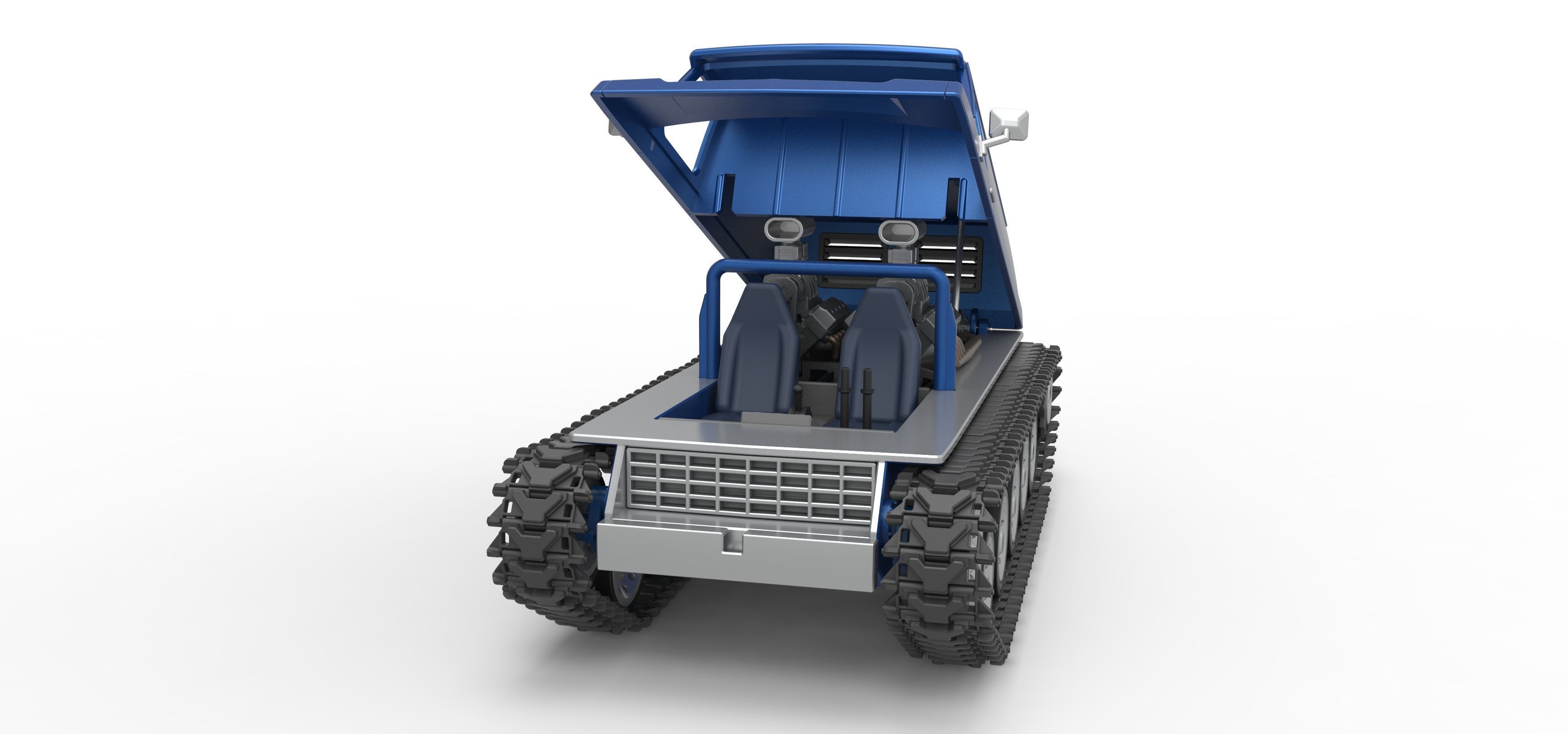 Vintage Monster tank Version 5 Scale 1 to 25 3D print model_23