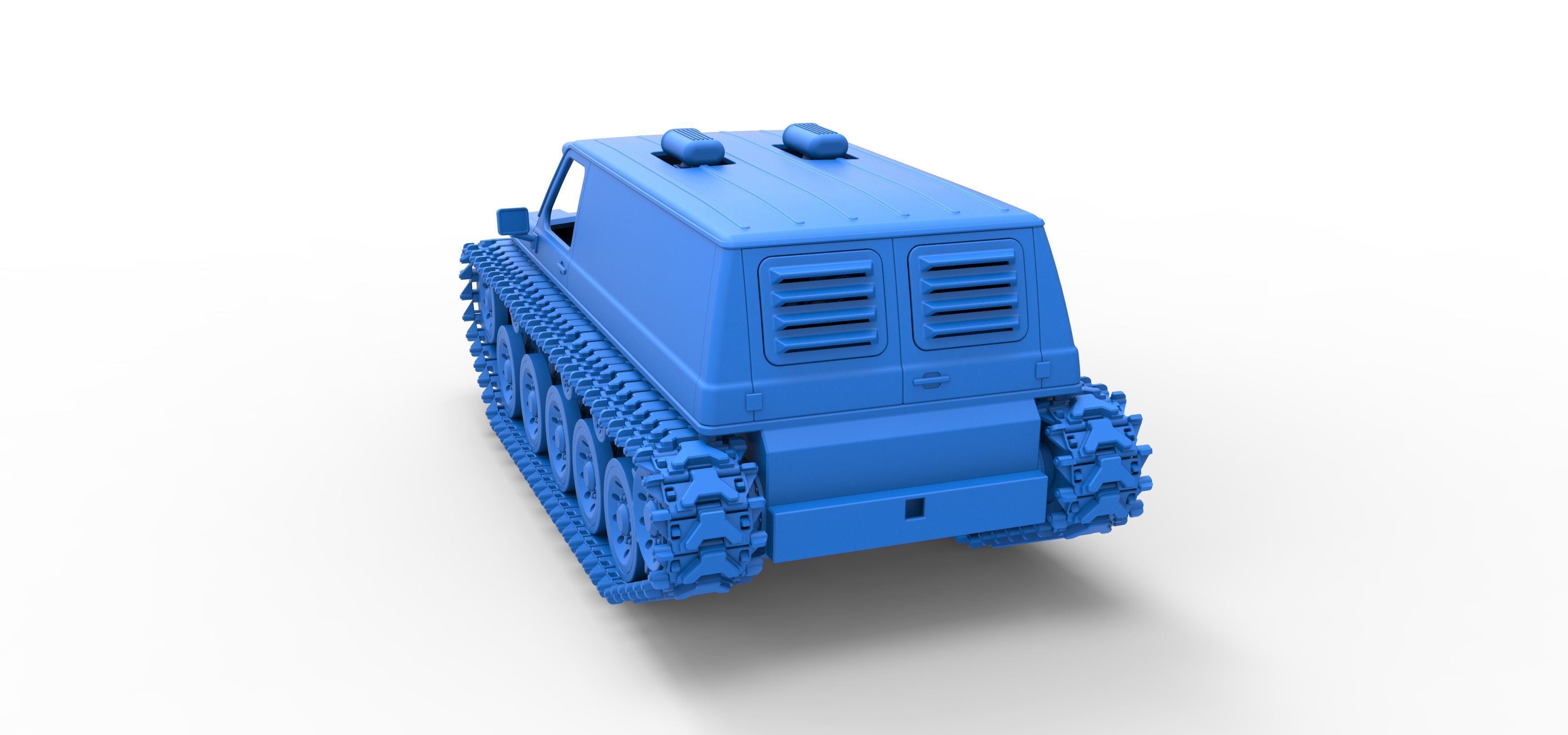 Vintage Monster tank Version 5 Scale 1 to 25 3D print model_42