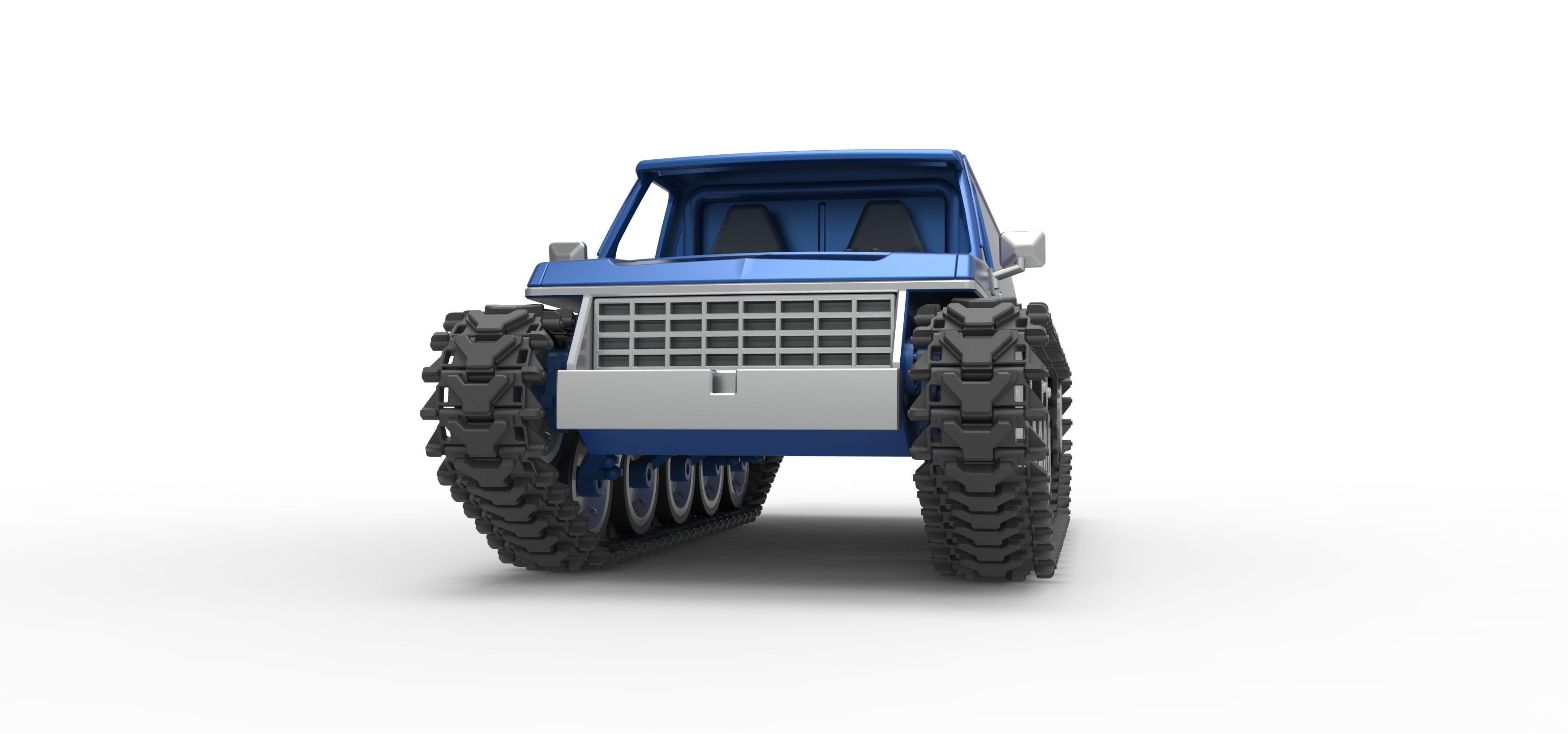 Vintage Monster tank Version 5 Scale 1 to 25 3D print model_6