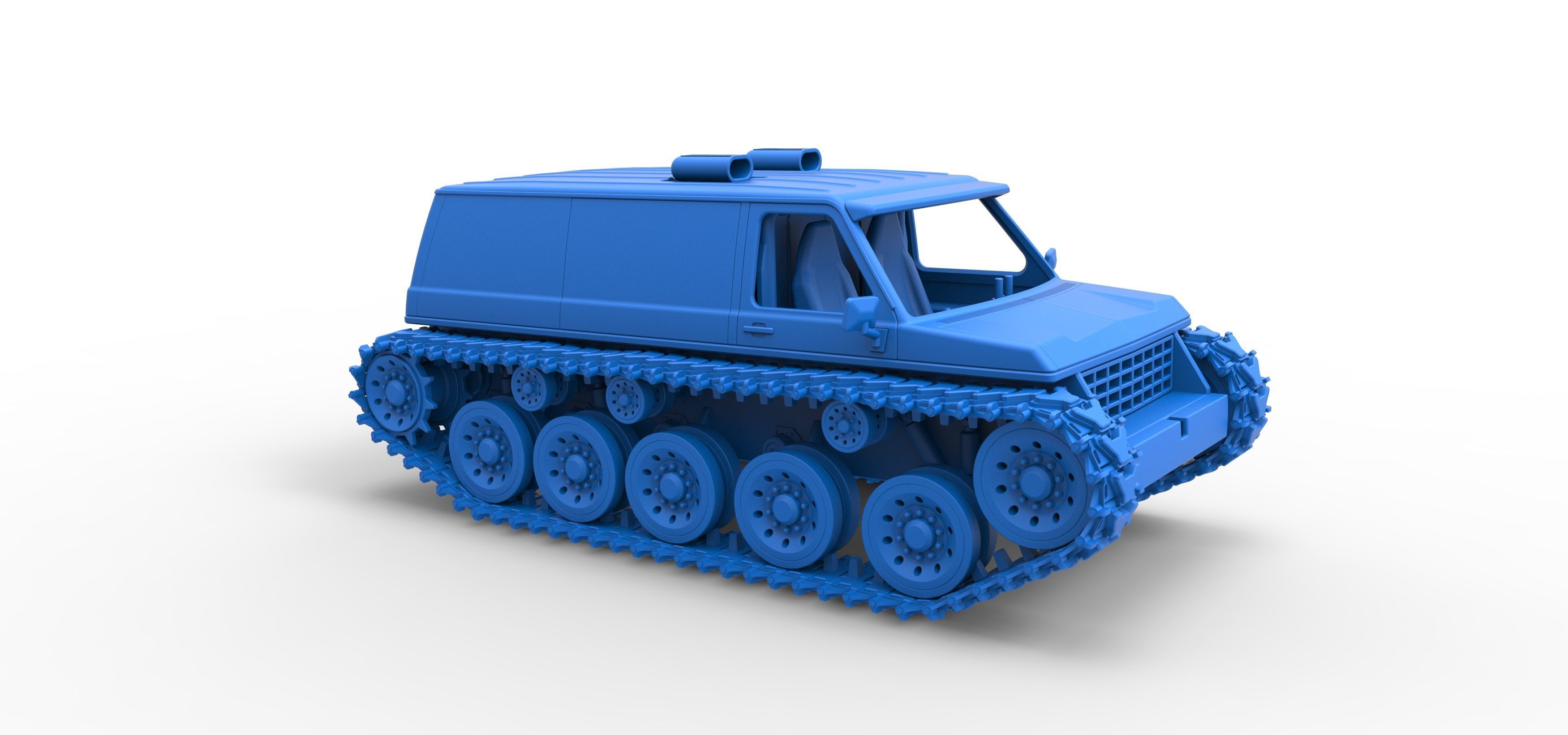 Vintage Monster tank Version 5 Scale 1 to 25 3D print model_55