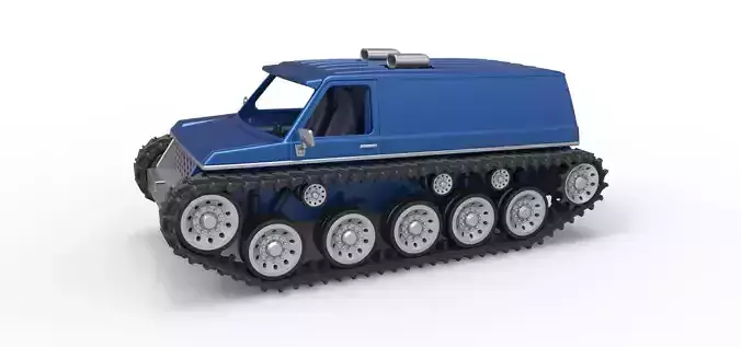 Vintage Monster tank Version 5 Scale 1 to 25 3D print model