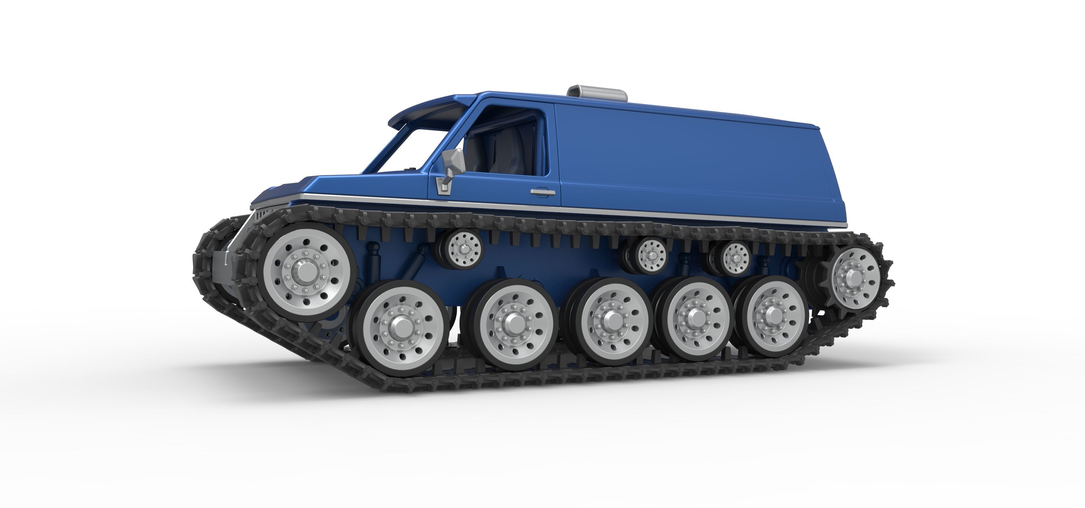 Vintage Monster tank Version 5 Scale 1 to 25 3D print model_2