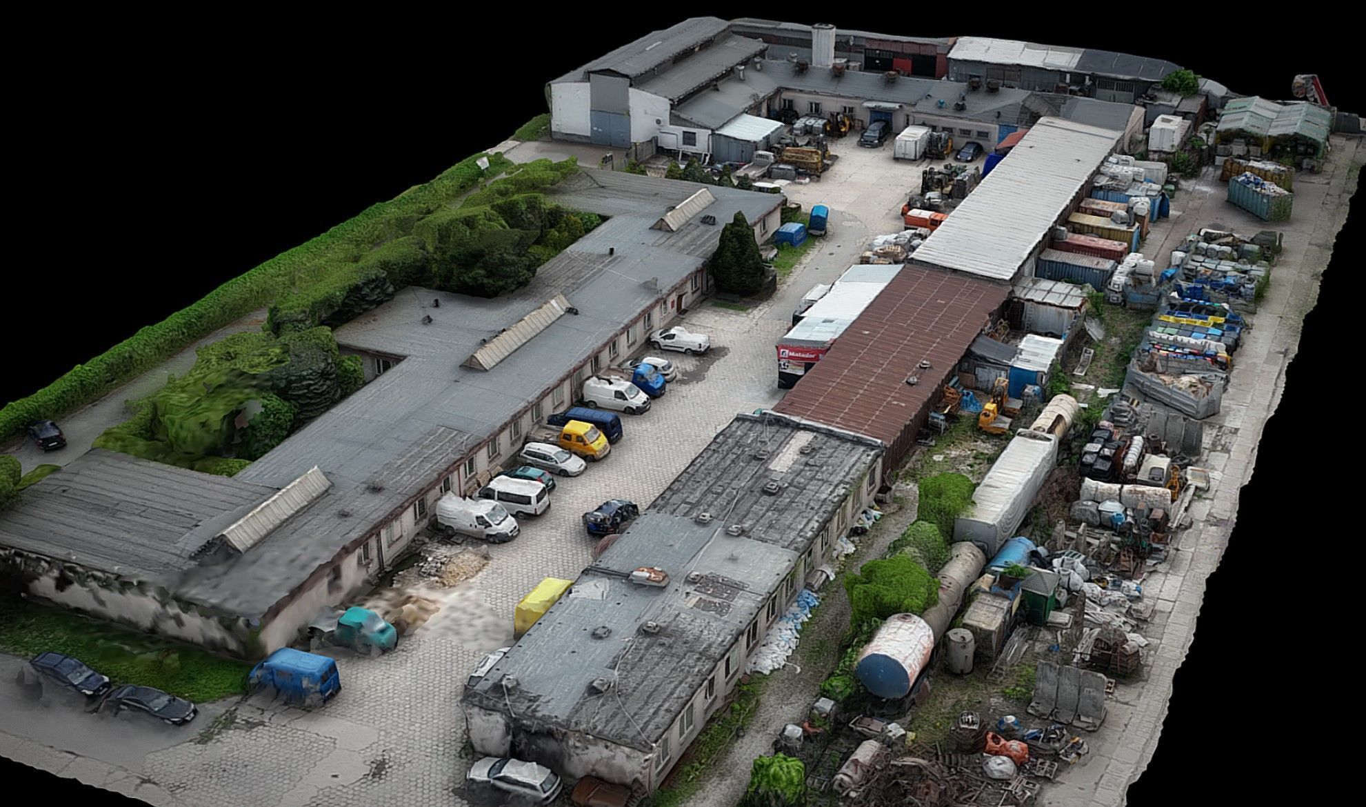 terrain buildings construction-site dronescan Low-poly 3D model_2