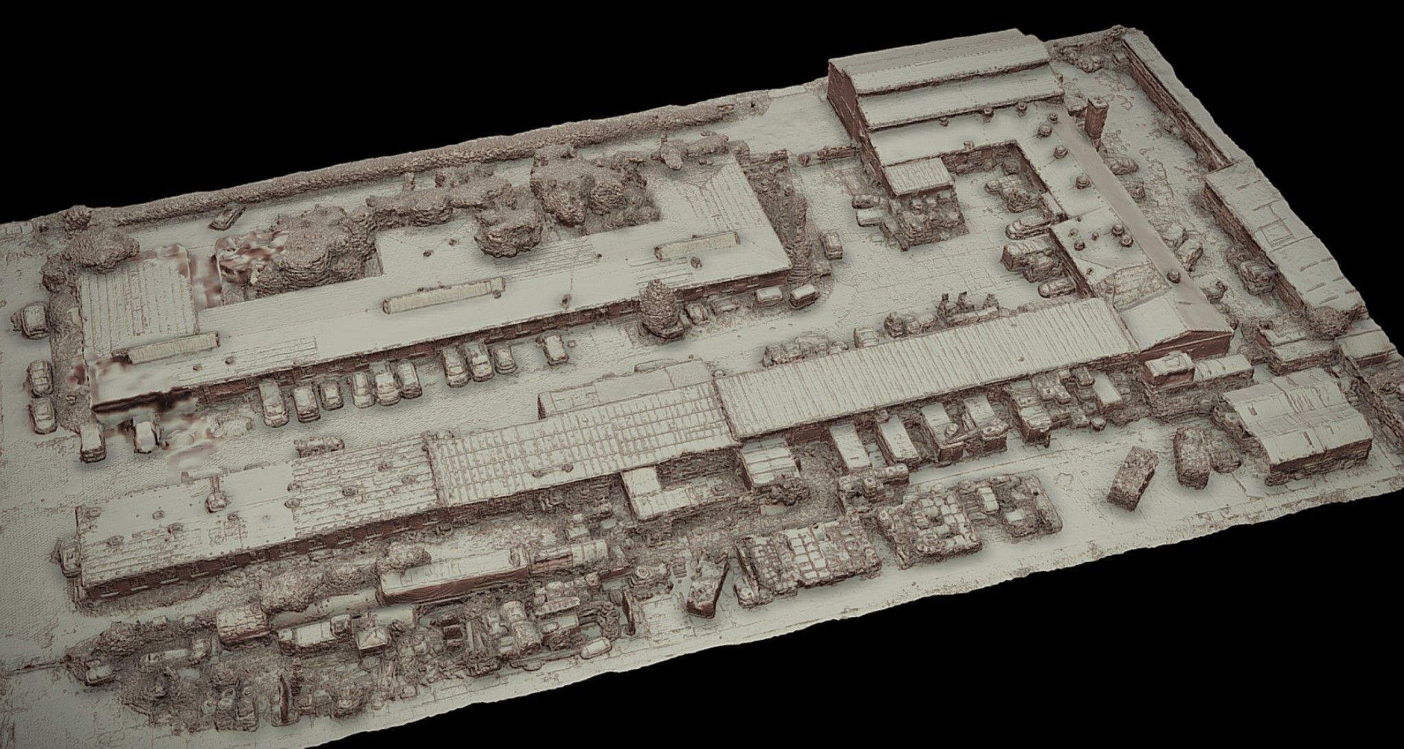 terrain buildings construction-site dronescan Low-poly 3D model_3