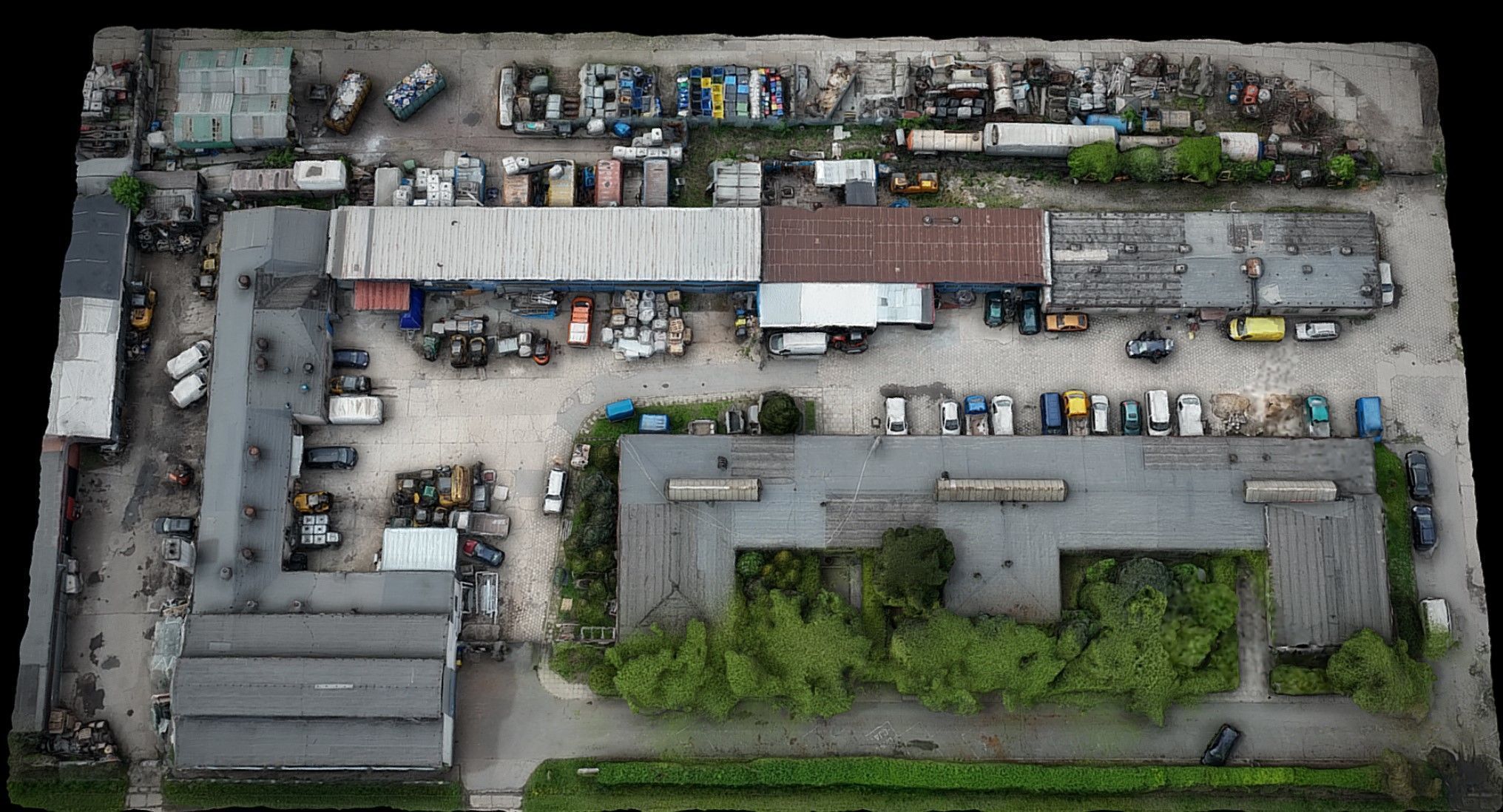 terrain buildings construction-site dronescan Low-poly 3D model_1