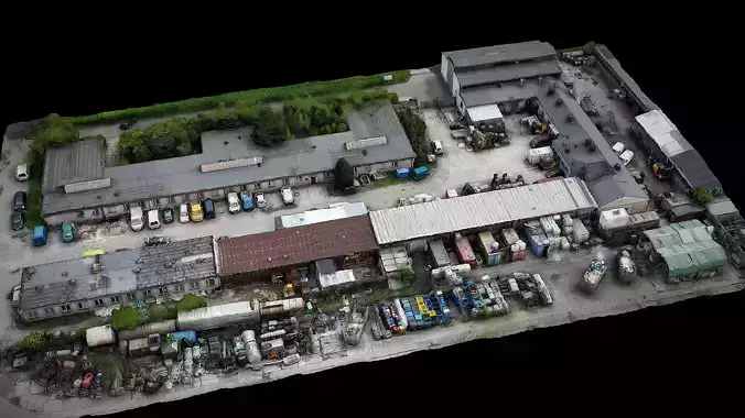 terrain buildings construction-site dronescan