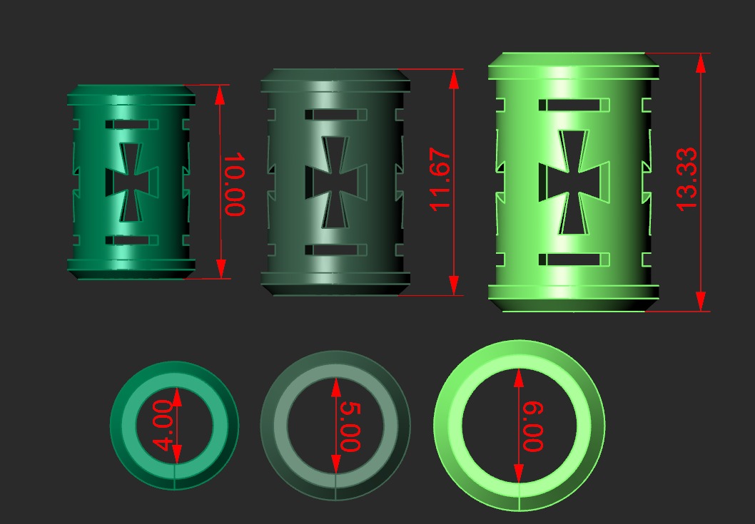 A CROSS WITH A STONE AND A SET OF EYELET AND BEADS INSERTS  3D print model_7