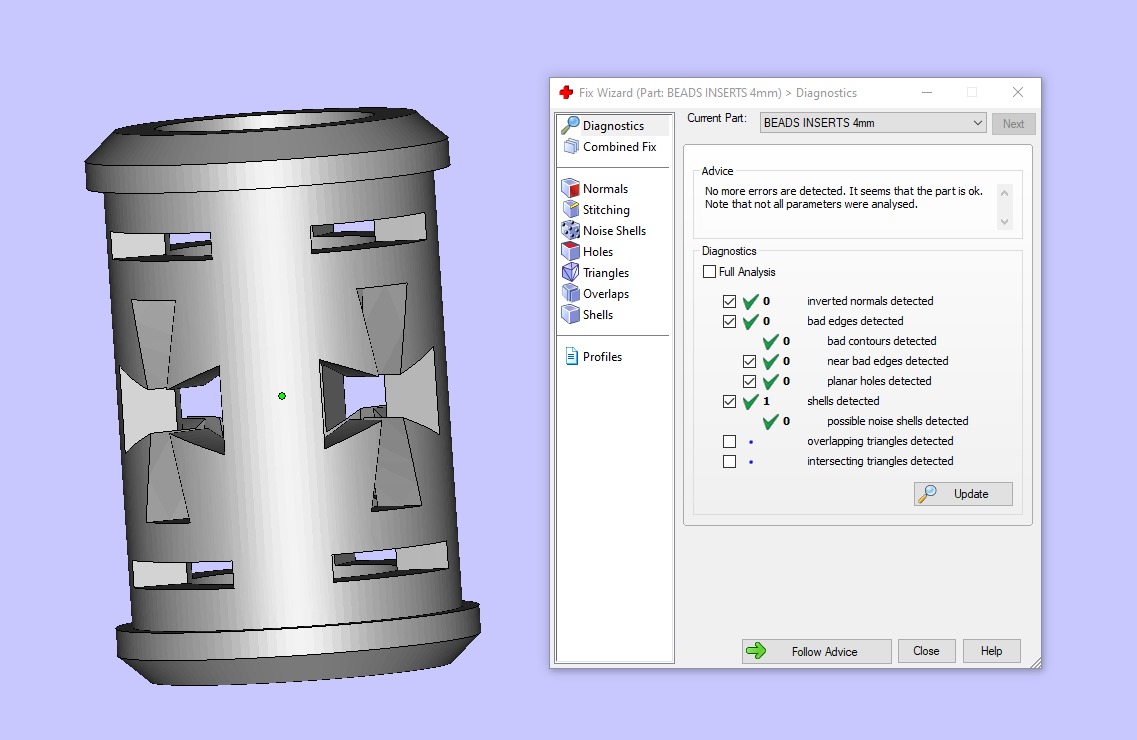 A CROSS WITH A STONE AND A SET OF EYELET AND BEADS INSERTS  3D print model_20