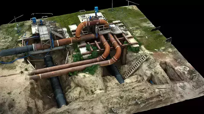 pipeline terrain construction-site photogrammetry