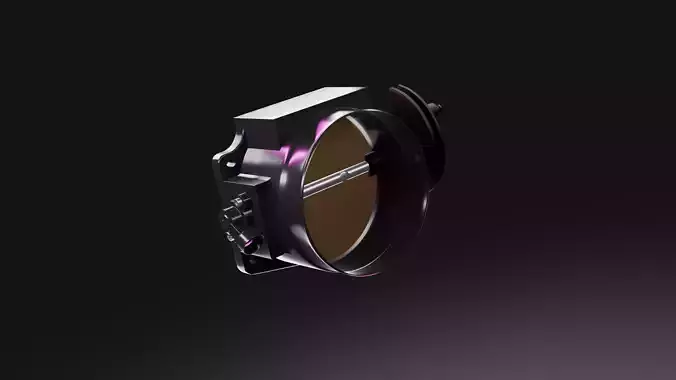 Car compressor throttle 3D model