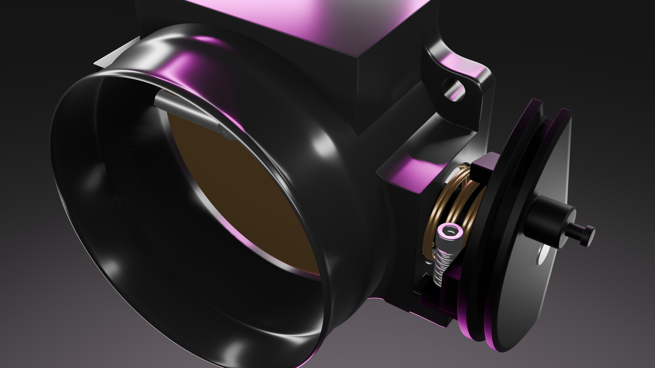 Car compressor throttle 3D model_6