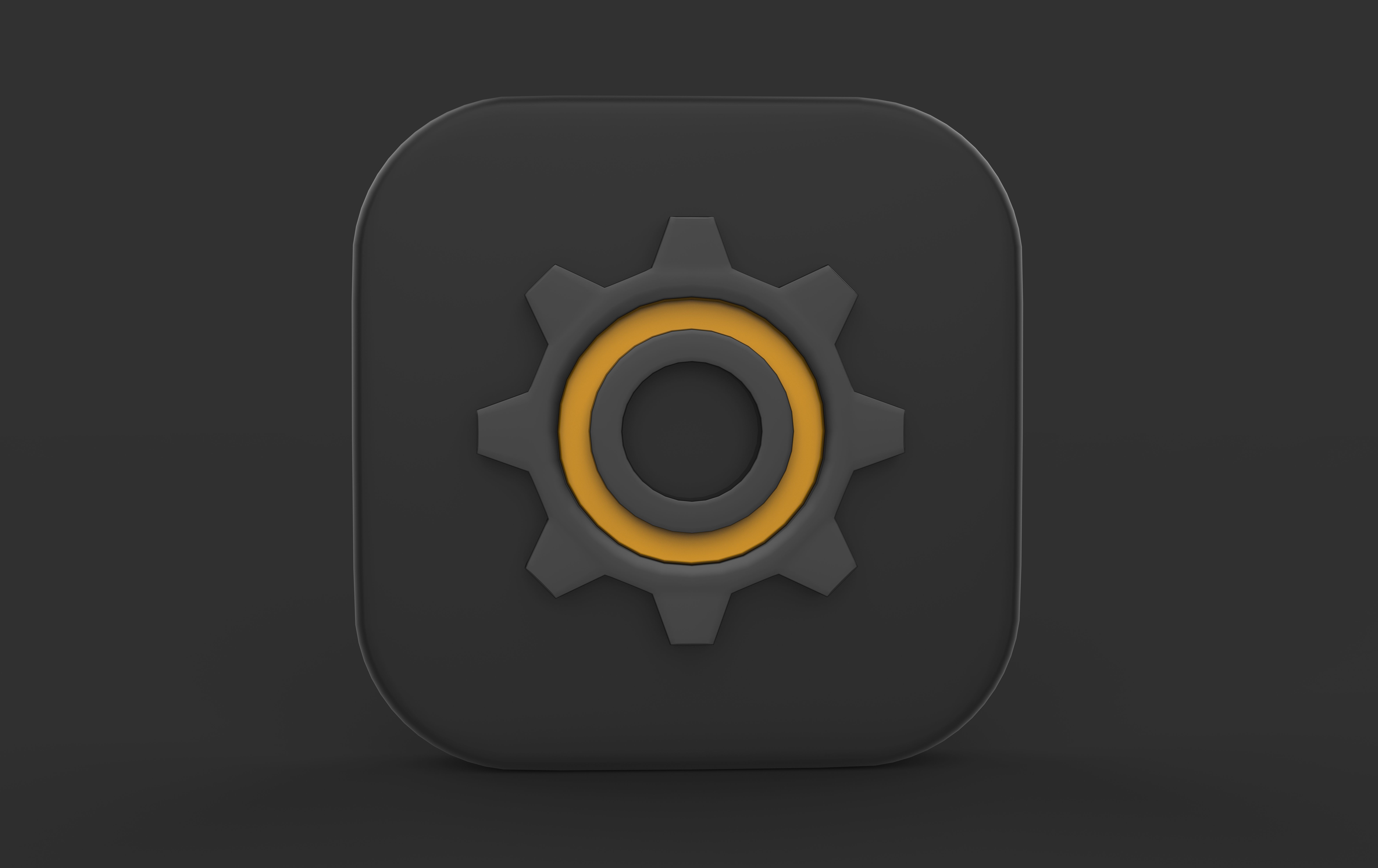 Settings icons 3D model_2