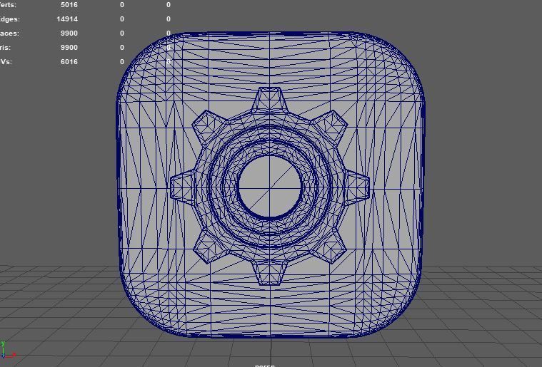 Settings icons 3D model_9