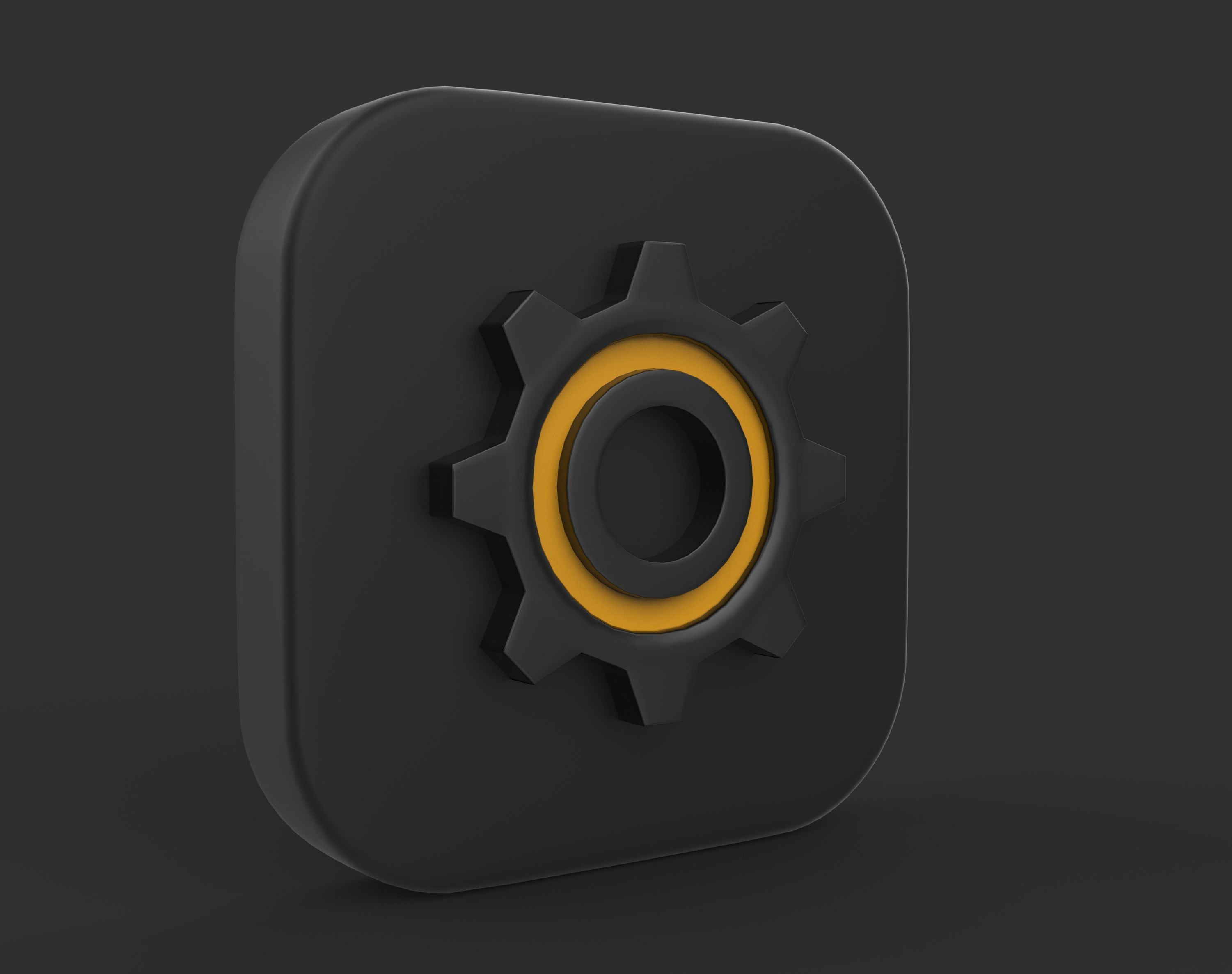 Settings icons 3D model_4