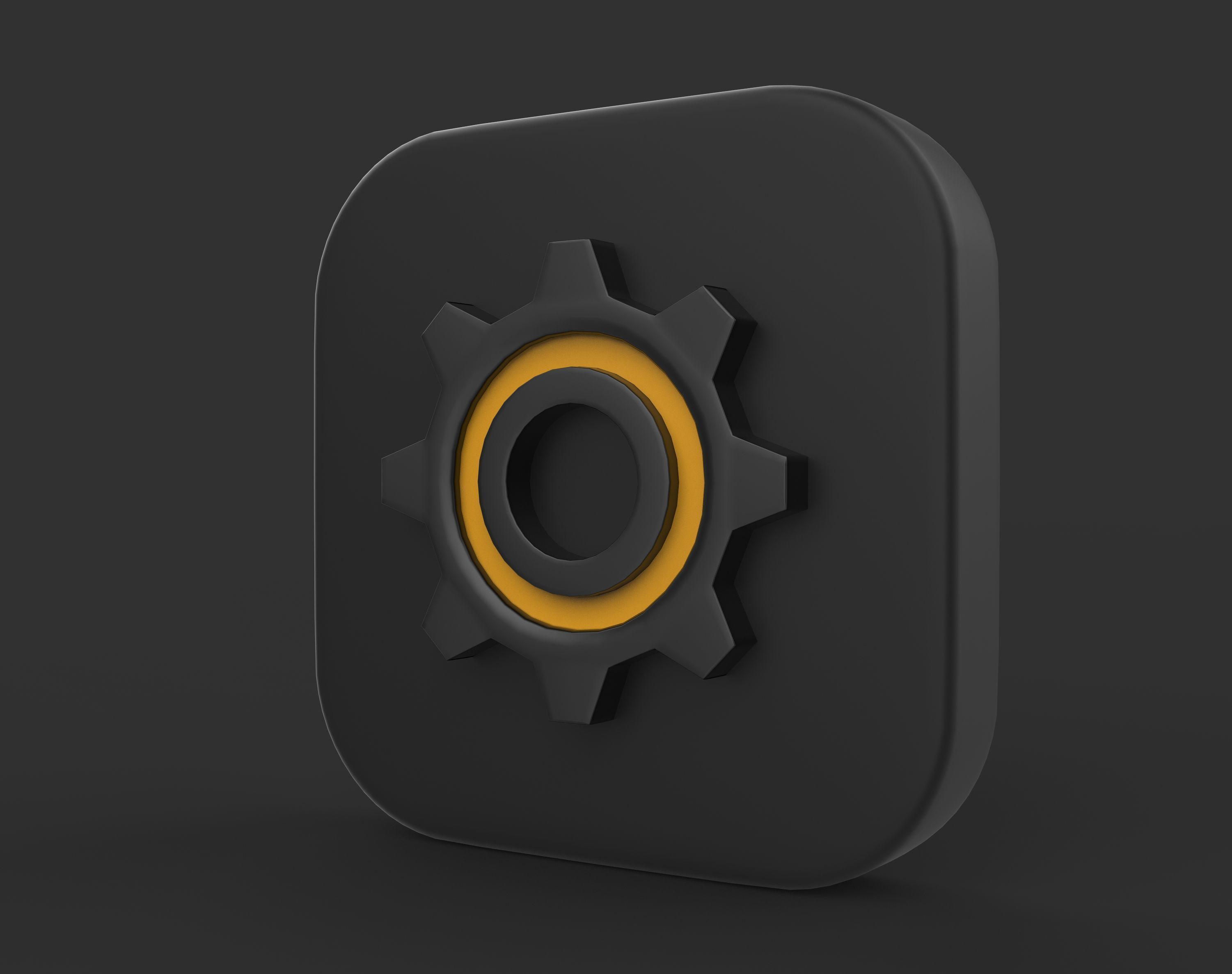 Settings icons 3D model_3