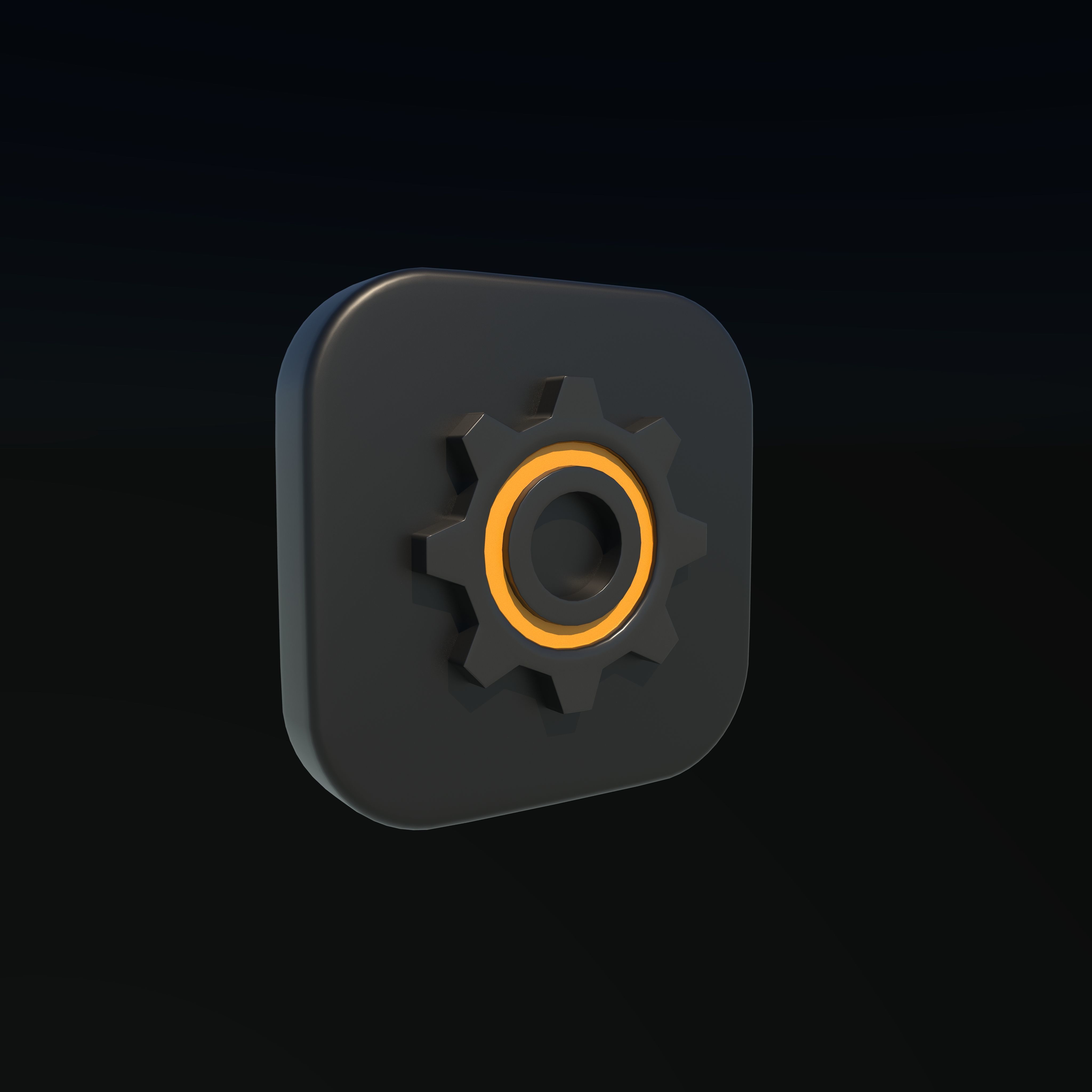 Settings icons 3D model_7