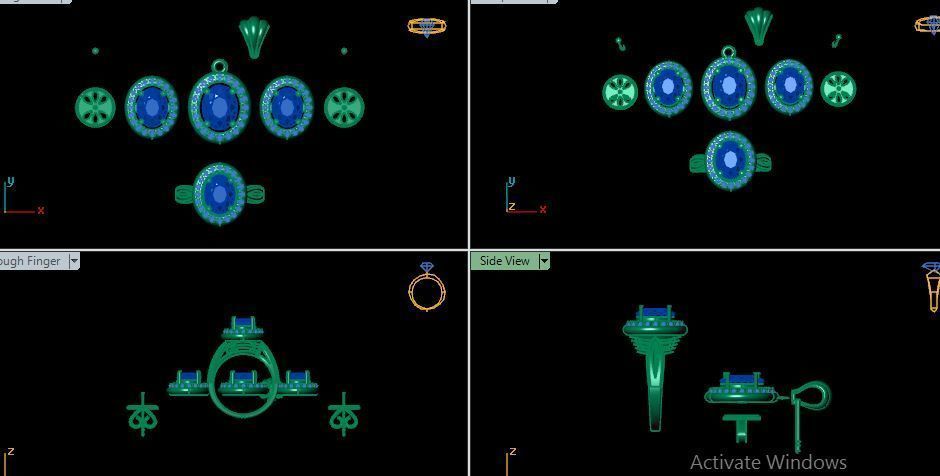 pendant set ruby and daimond 3D print model_13