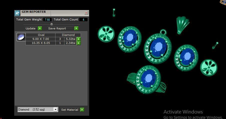 pendant set ruby and daimond 3D print model_17