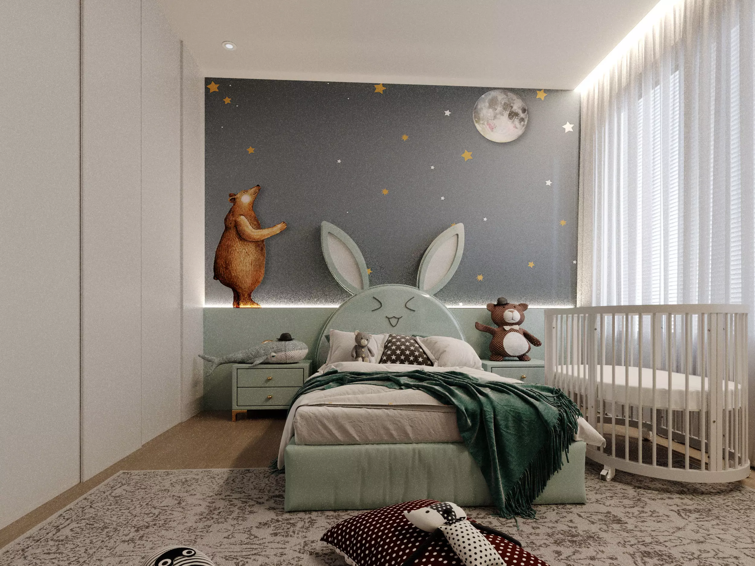 bedroom for kids  3D model_0