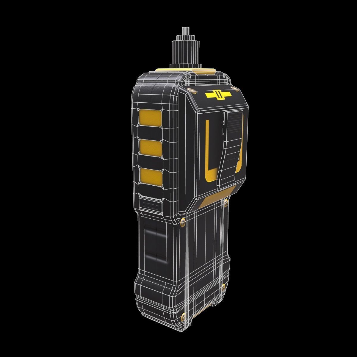 Gas Leak Detector Low Poly  Low-poly 3D model_12