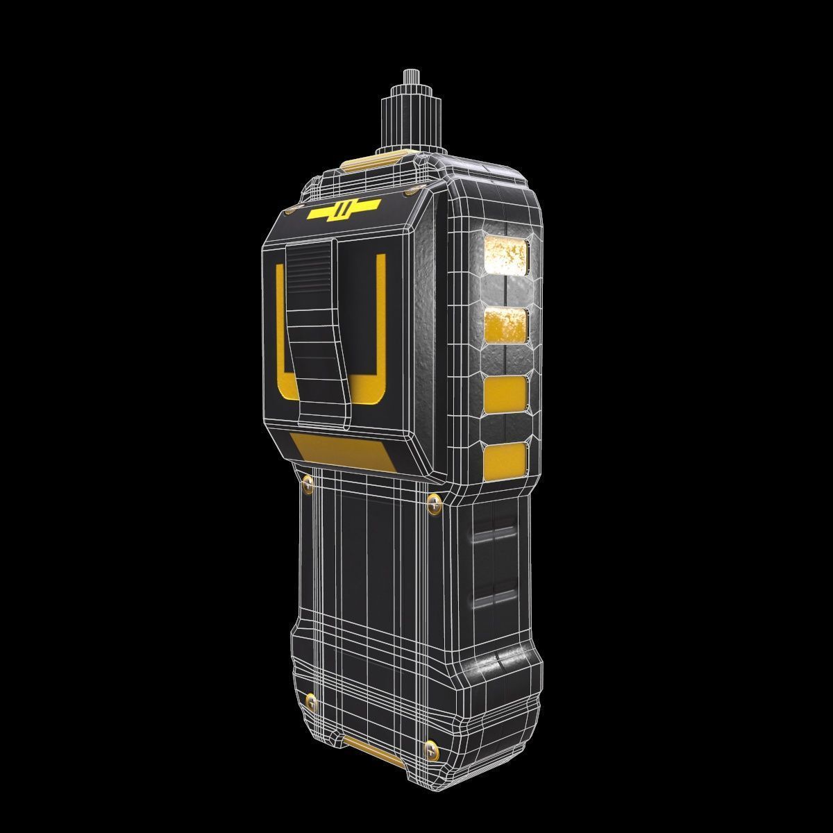 Gas Leak Detector Low Poly  Low-poly 3D model_11