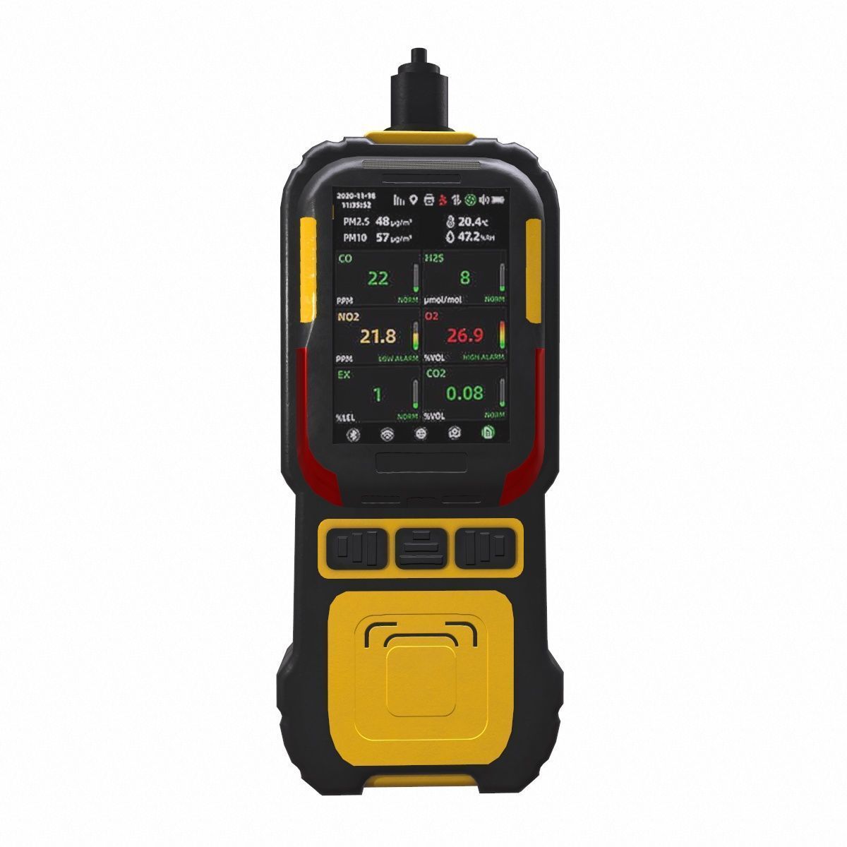 Gas Leak Detector Low Poly  Low-poly 3D model_4