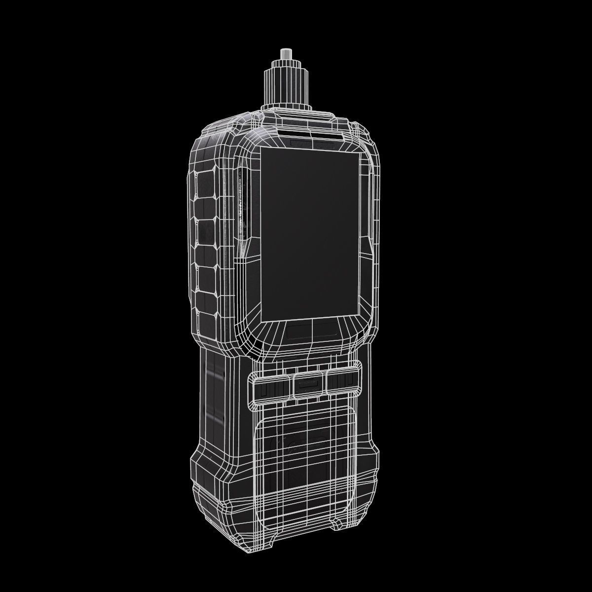 Gas Leak Detector Low Poly  Low-poly 3D model_14