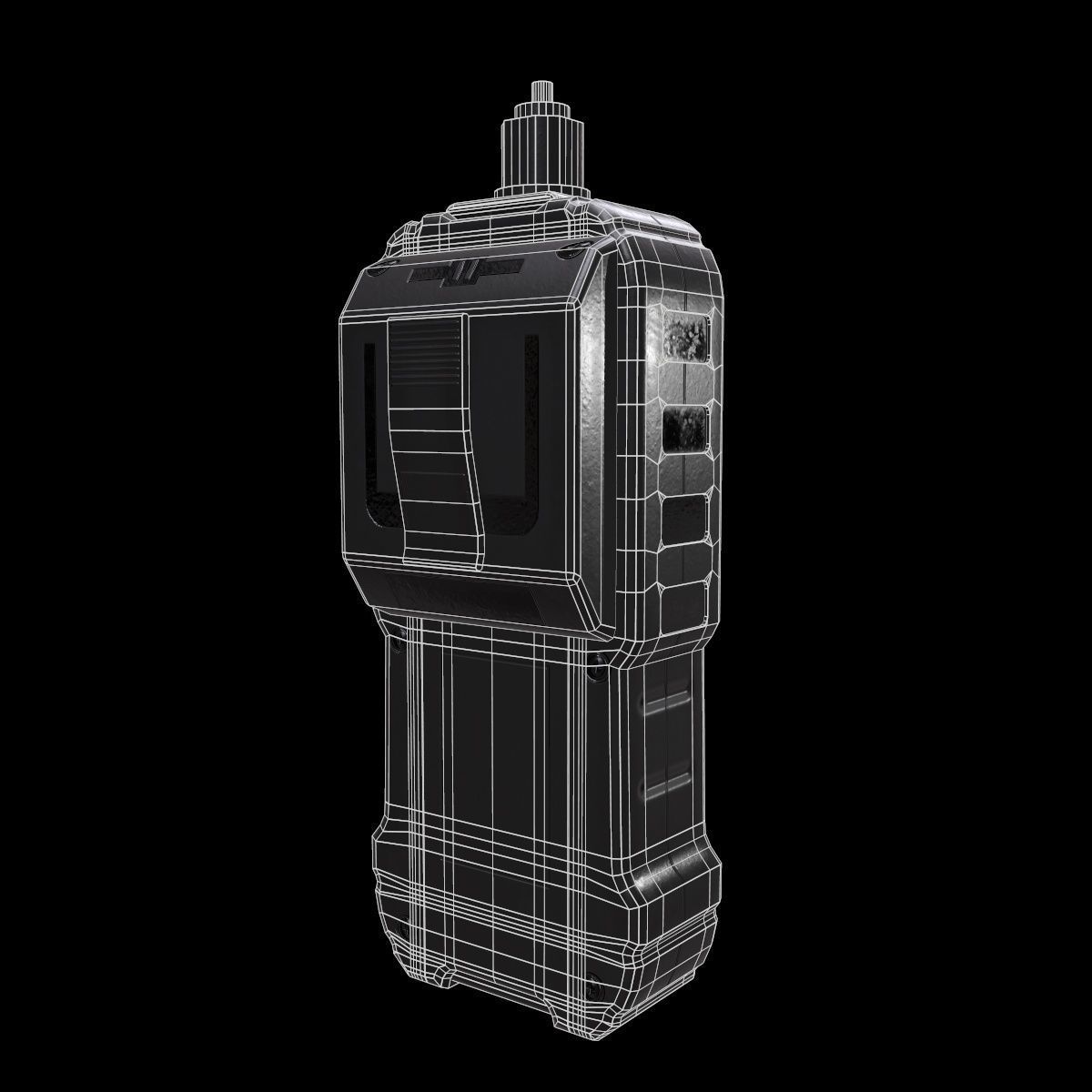 Gas Leak Detector Low Poly  Low-poly 3D model_15