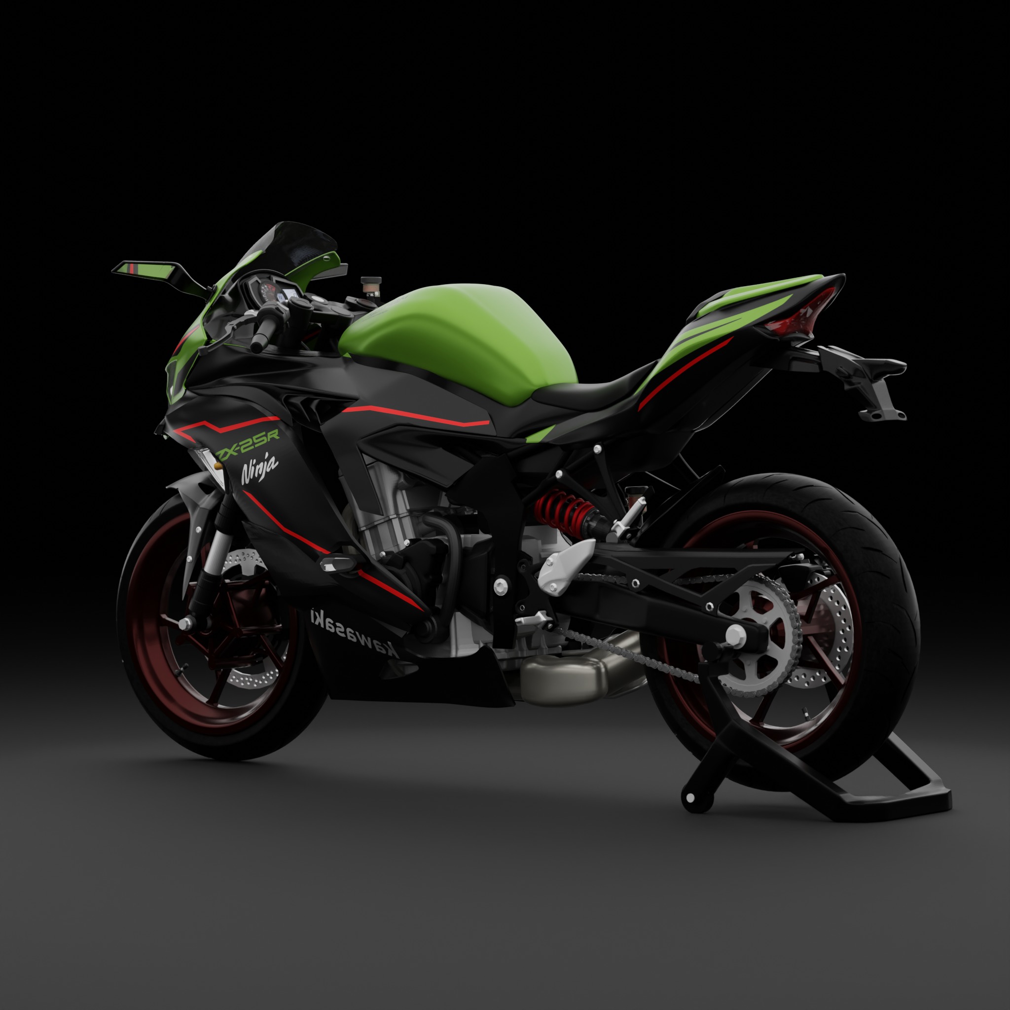 Kawasaki Ninja ZX-25R First Generation 3D model_4
